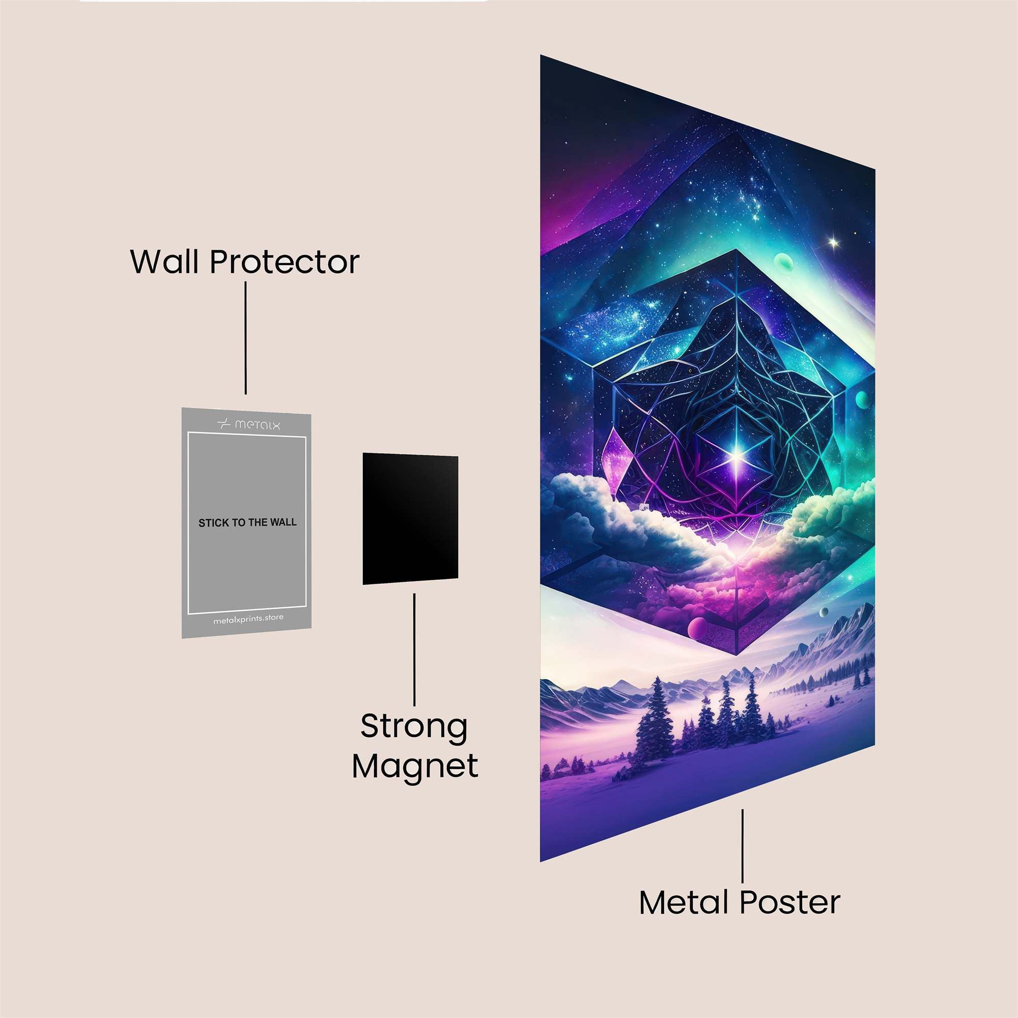 Cosmic Serenity Safe Wall Magnetic / M