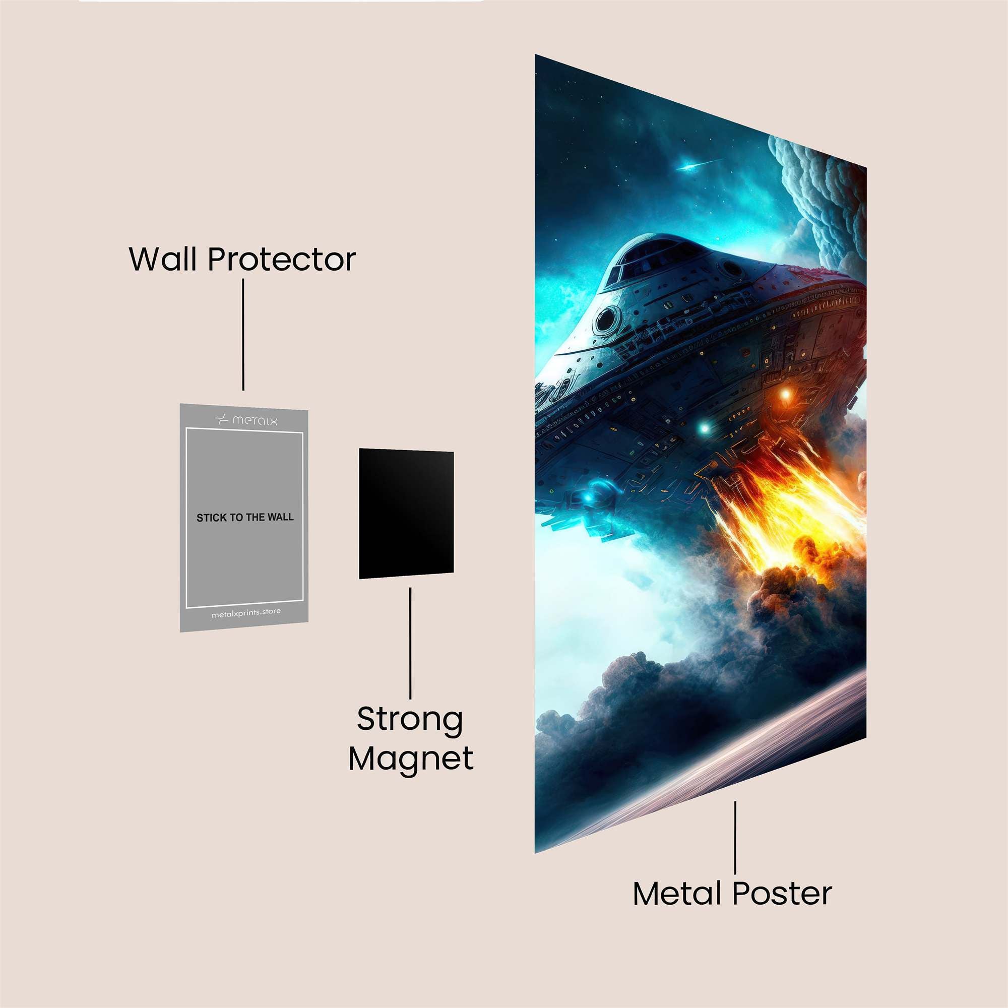 Alien Onslaught Safe Wall Magnetic / M