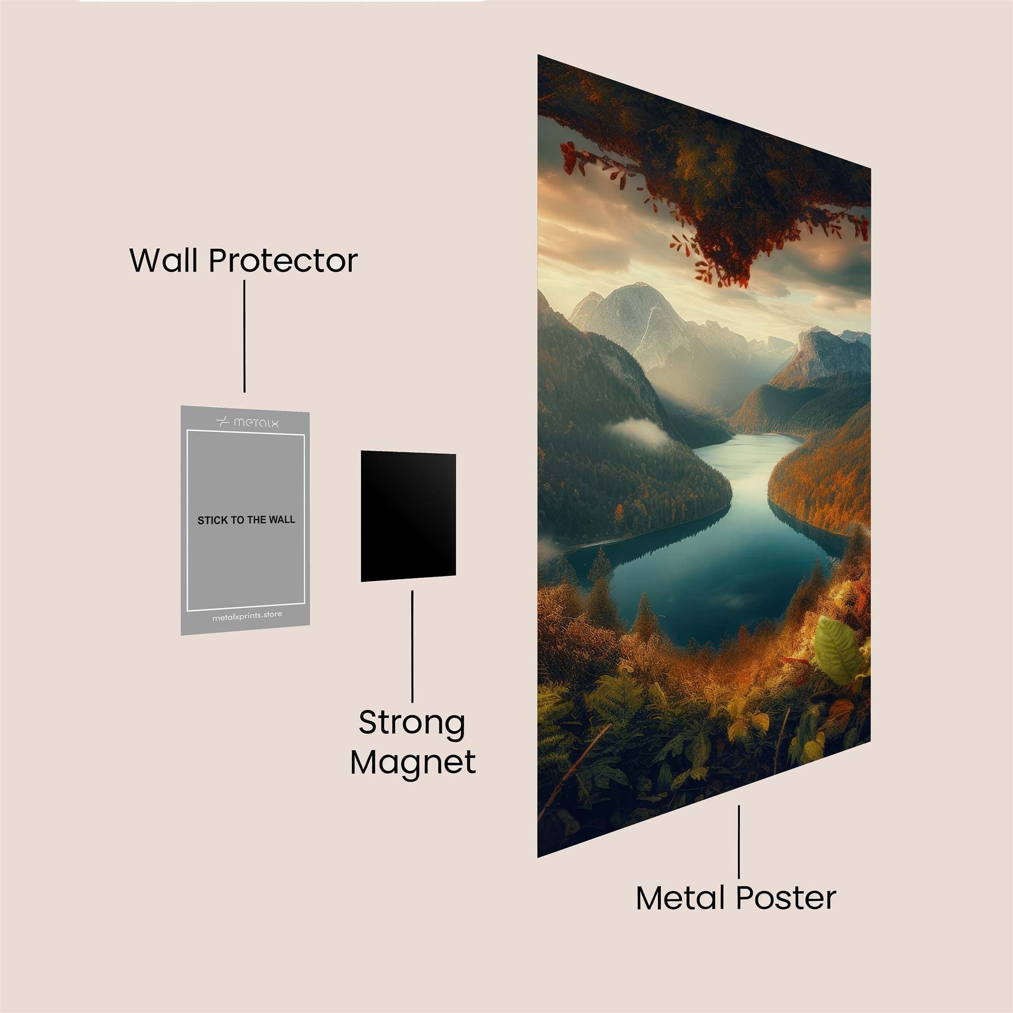 Mountain Serenity Safe Wall Magnetic / M