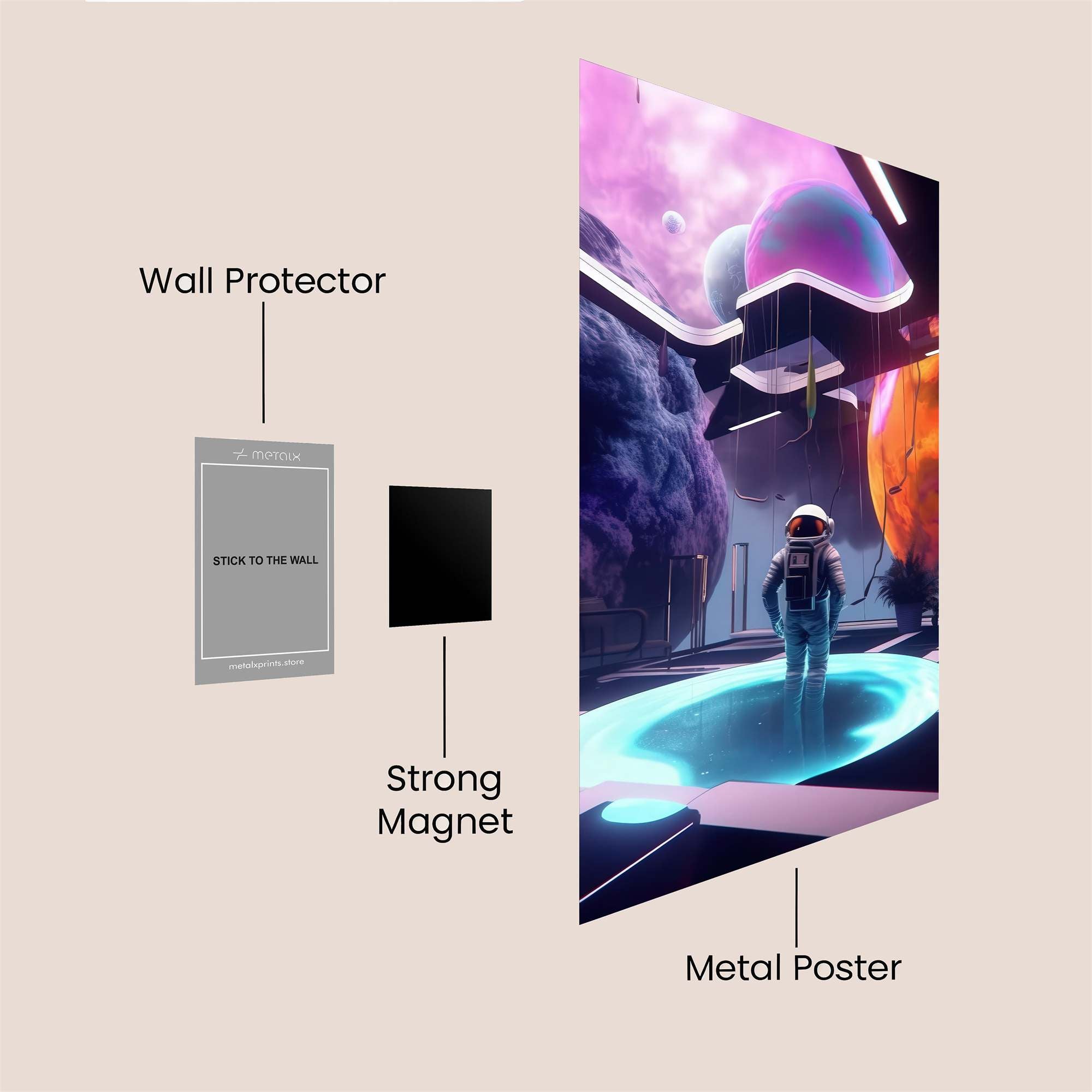Cosmic Serenity Safe Wall Magnetic / M