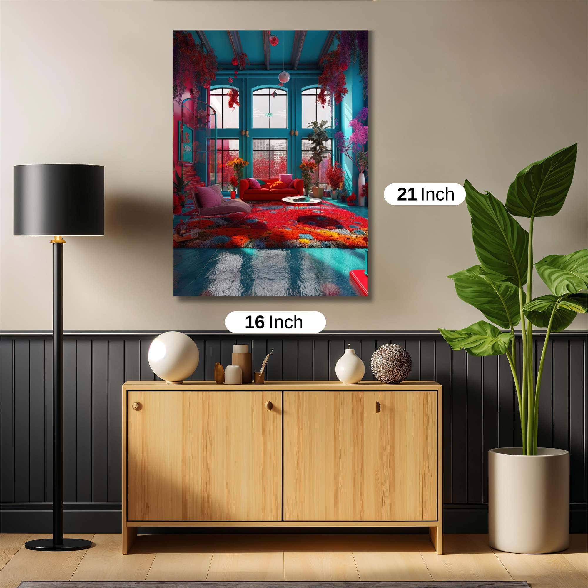 Vibrant Oasis Safe Wall Magnetic / M