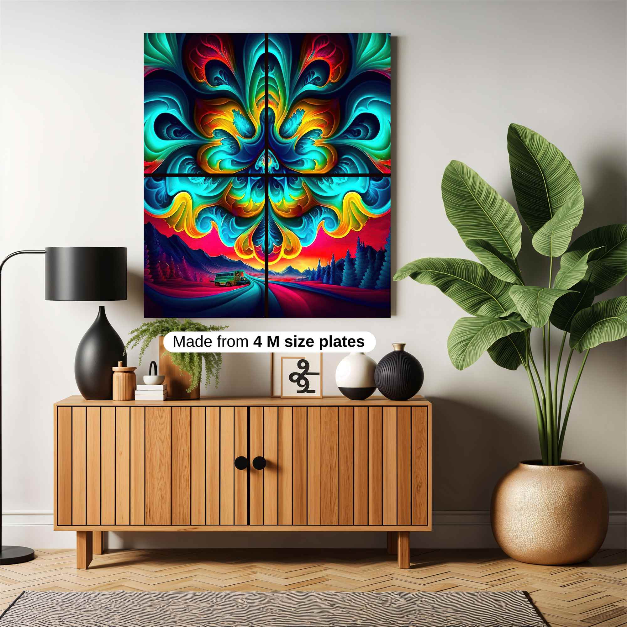 Psychedelic Dawn Safe Wall Magnetic / M