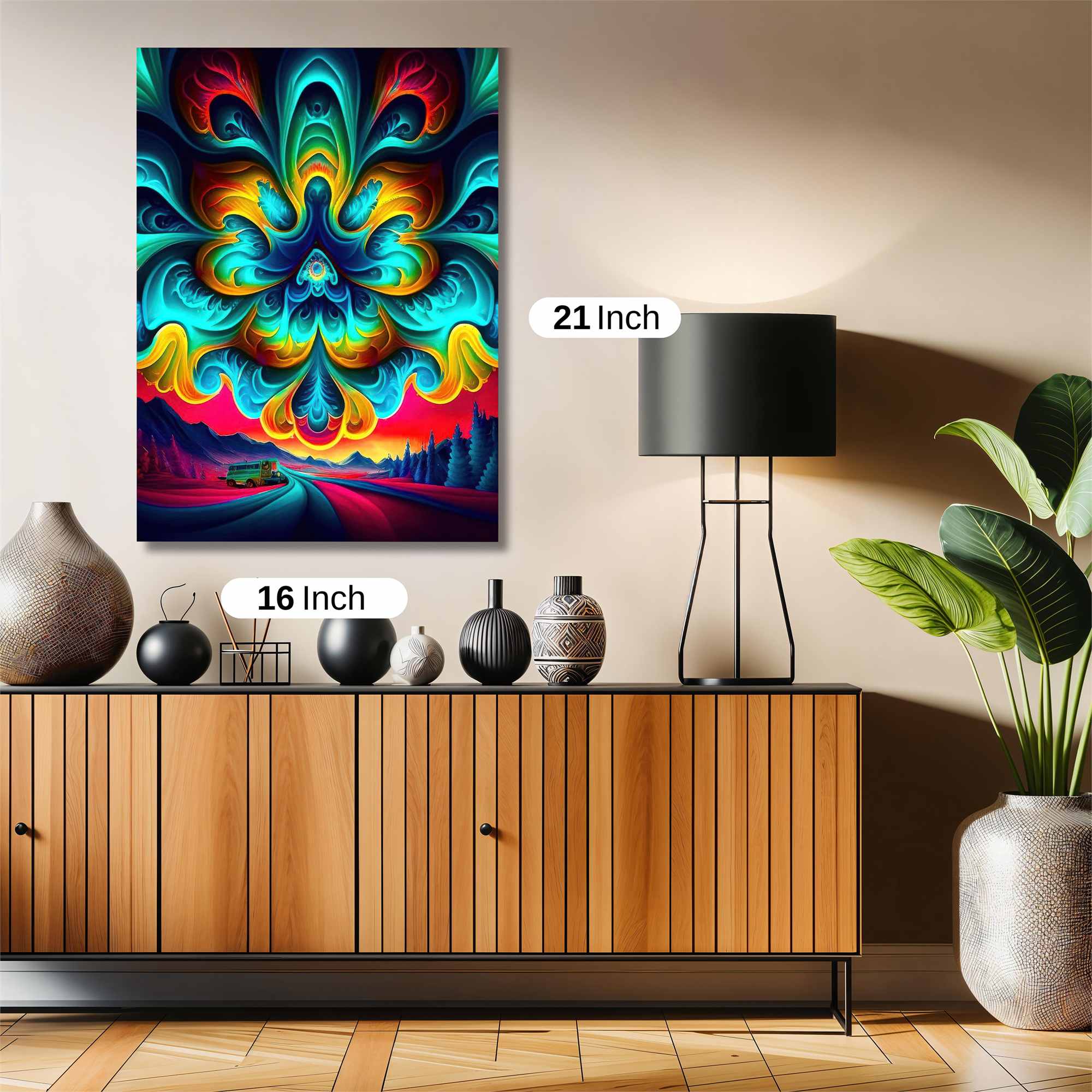 Psychedelic Dawn Safe Wall Magnetic / M