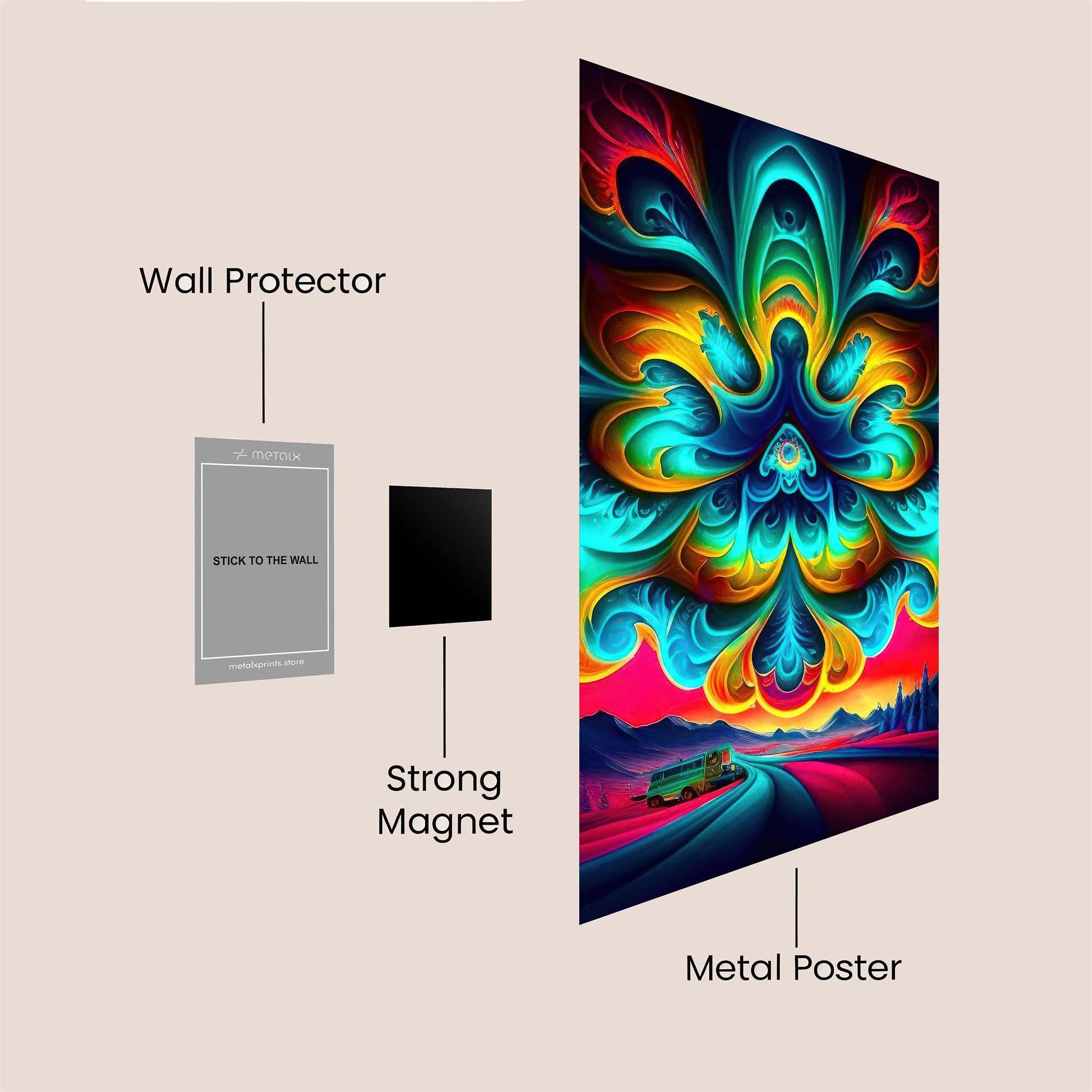 Psychedelic Dawn Safe Wall Magnetic / M