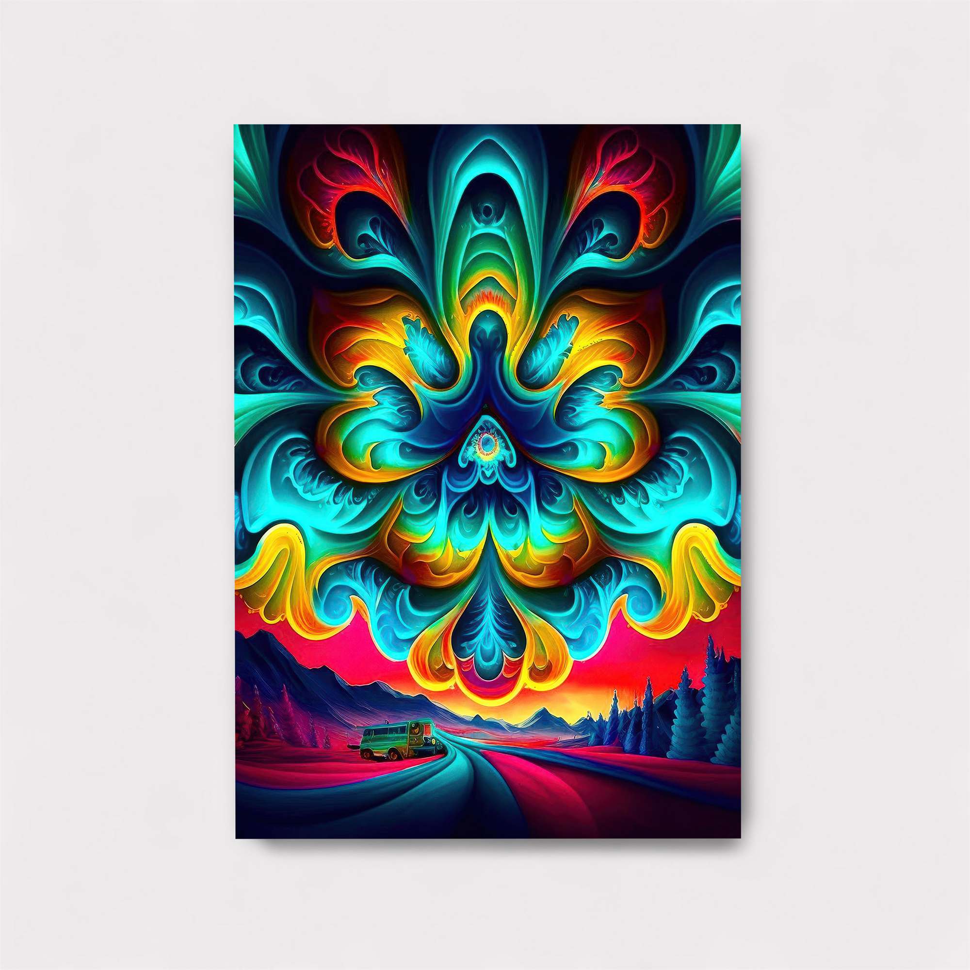 Psychedelic Dawn Safe Wall Magnetic / M