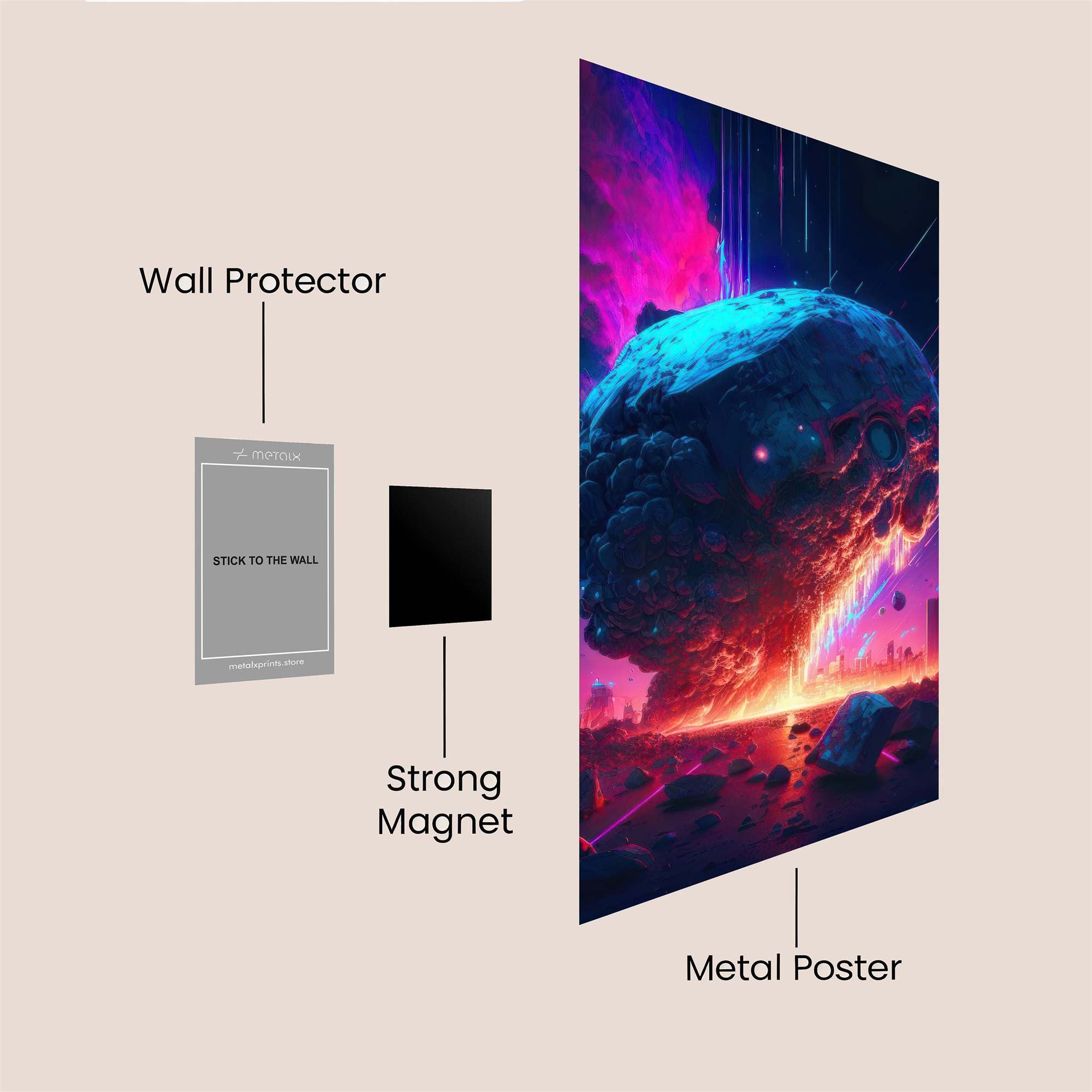 Doomsday Descent Safe Wall Magnetic / M