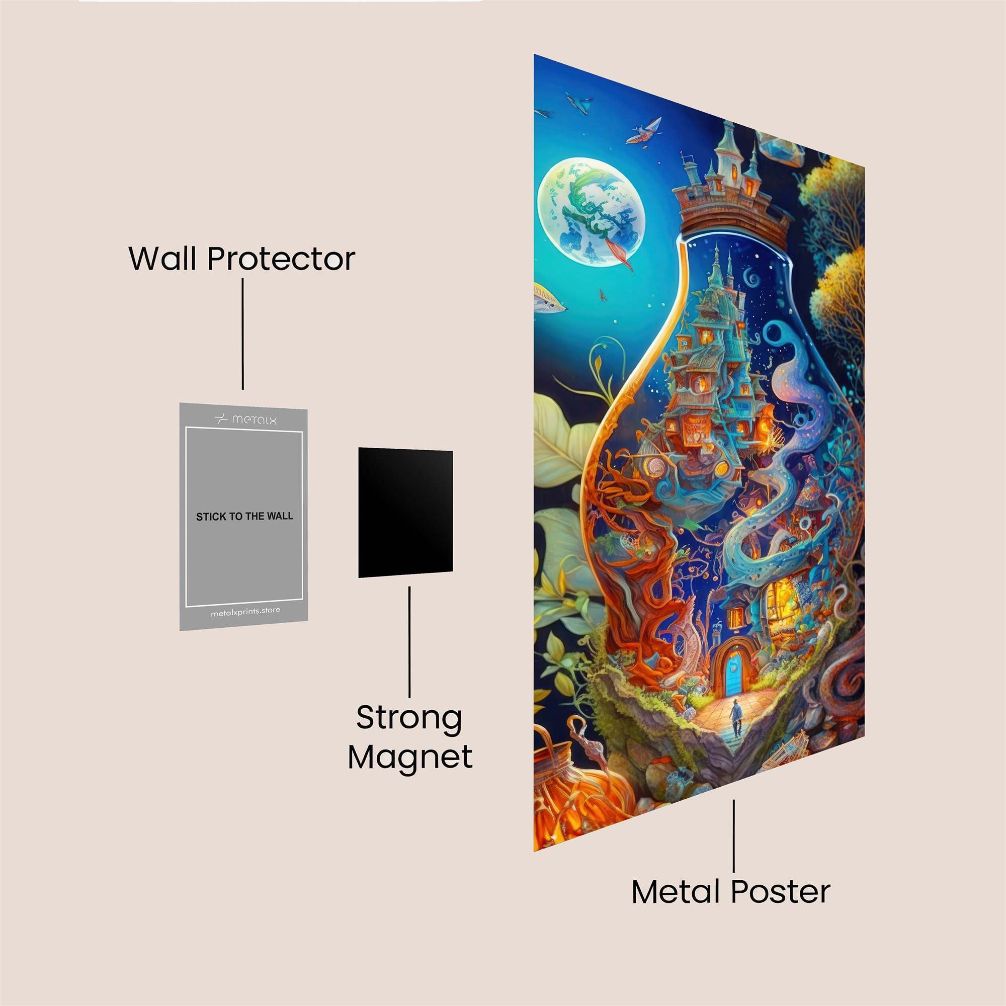 Dreamscape Whimsy Safe Wall Magnetic / M