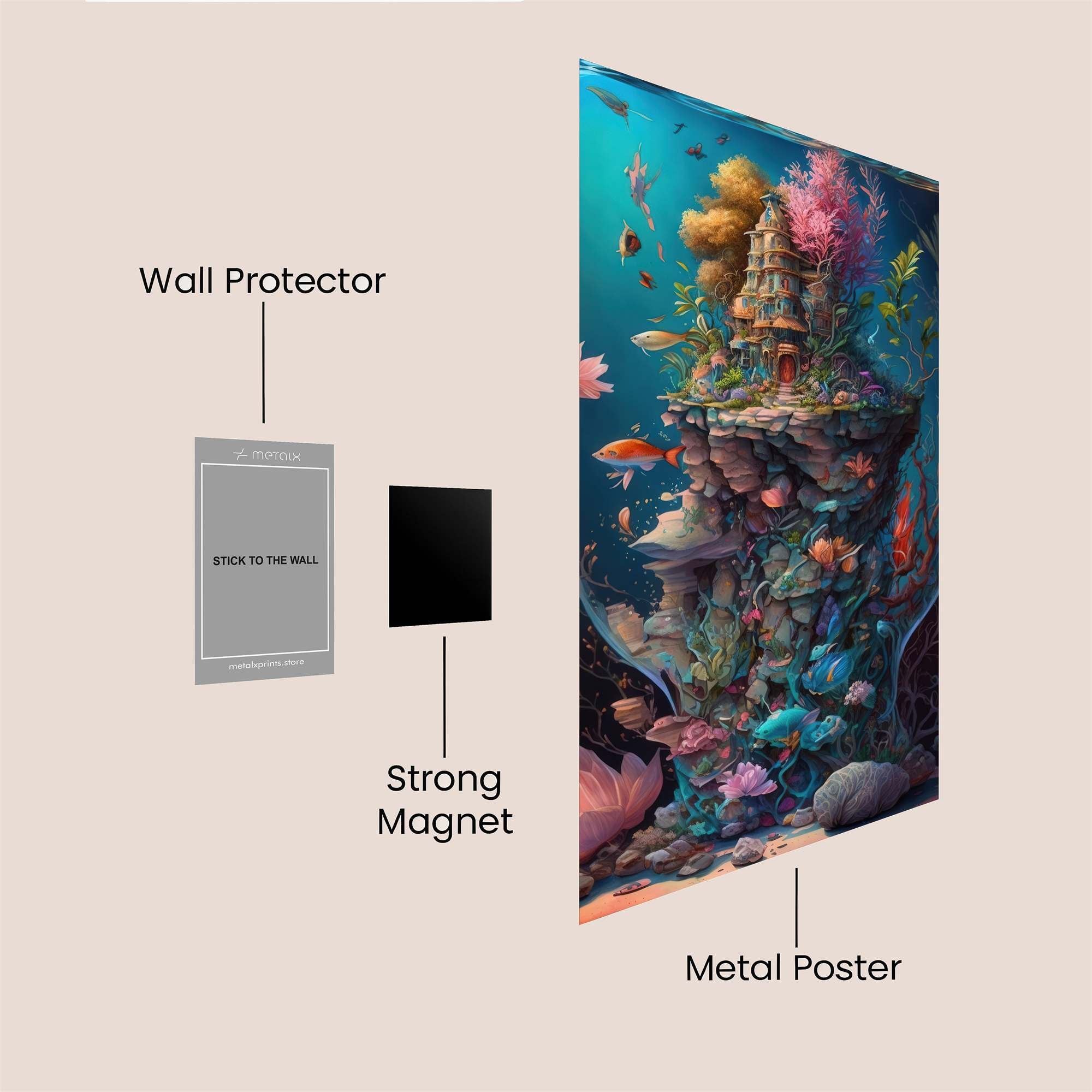 Pagoda Dream Safe Wall Magnetic / M