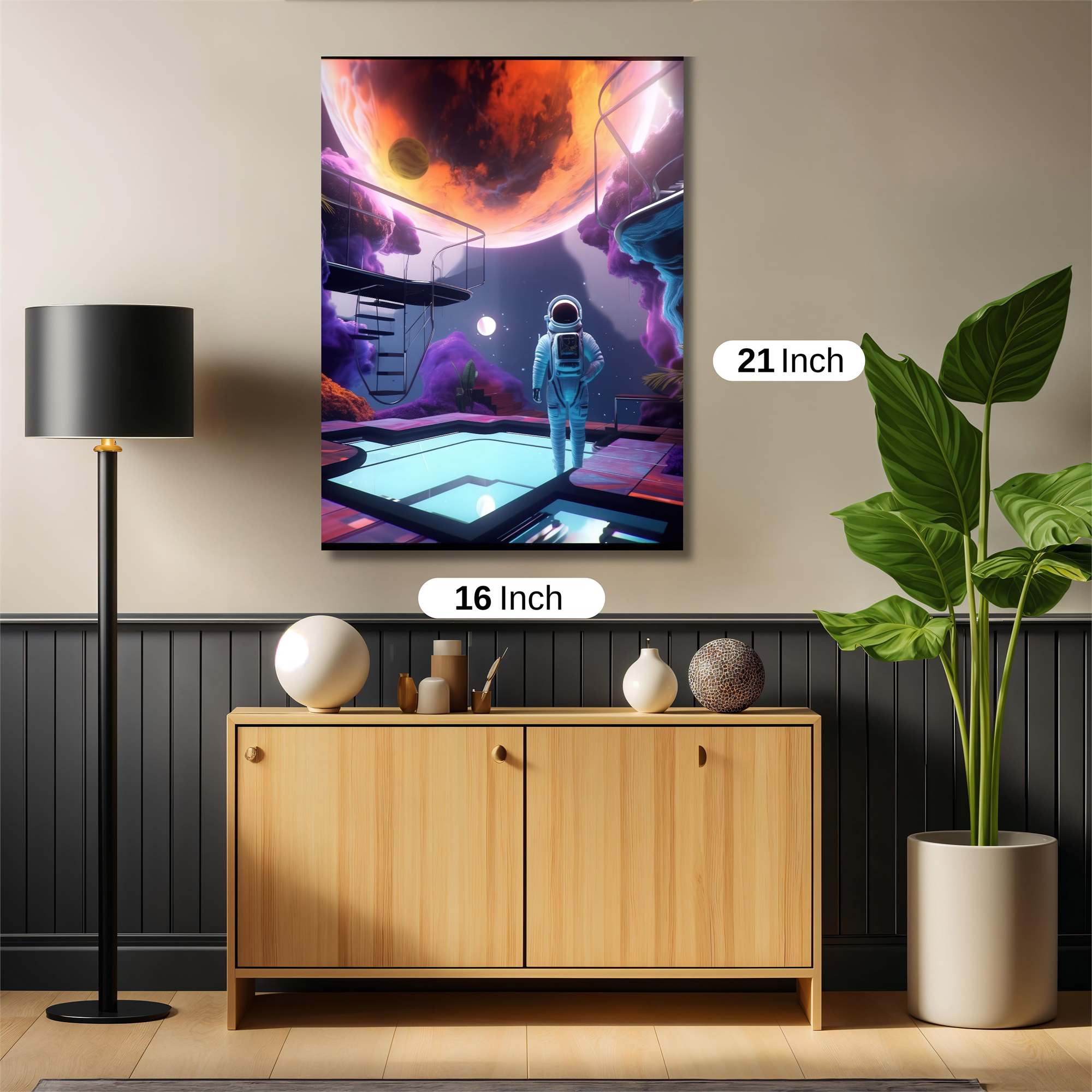 Astronaut Dreamscape Safe Wall Magnetic / M