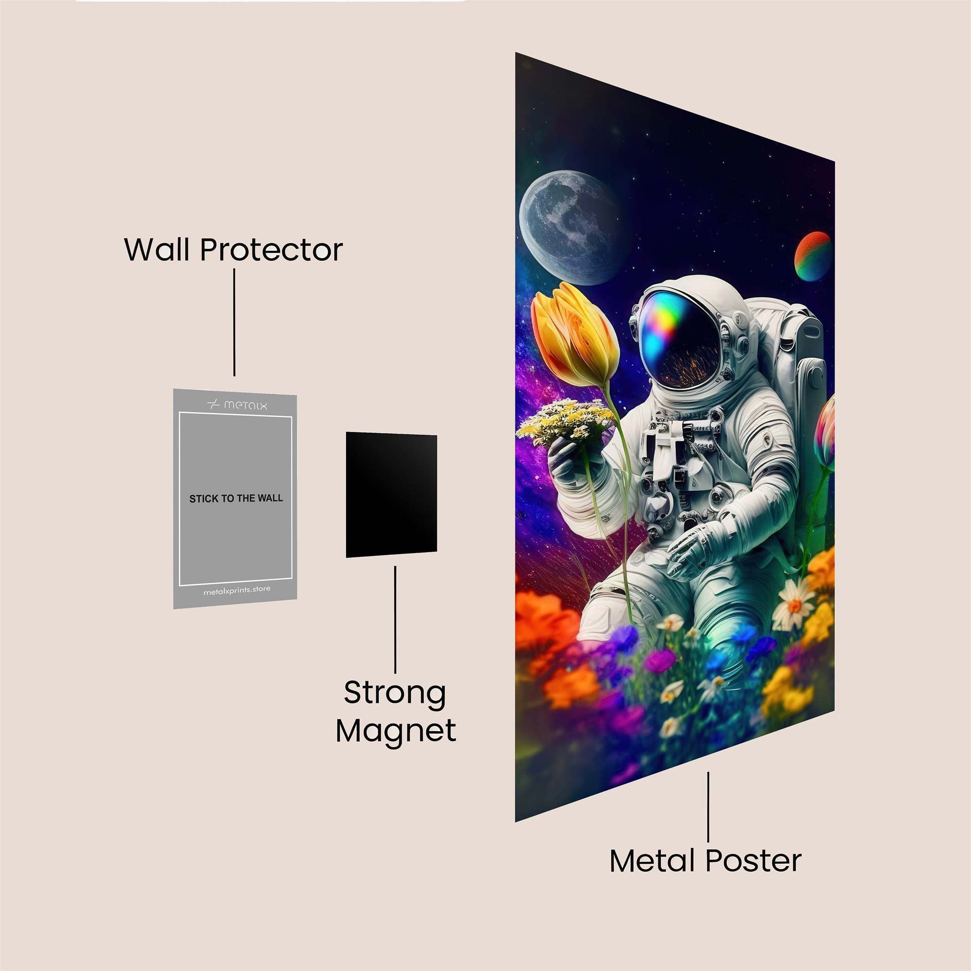 Astronaut Serenity Safe Wall Magnetic / M