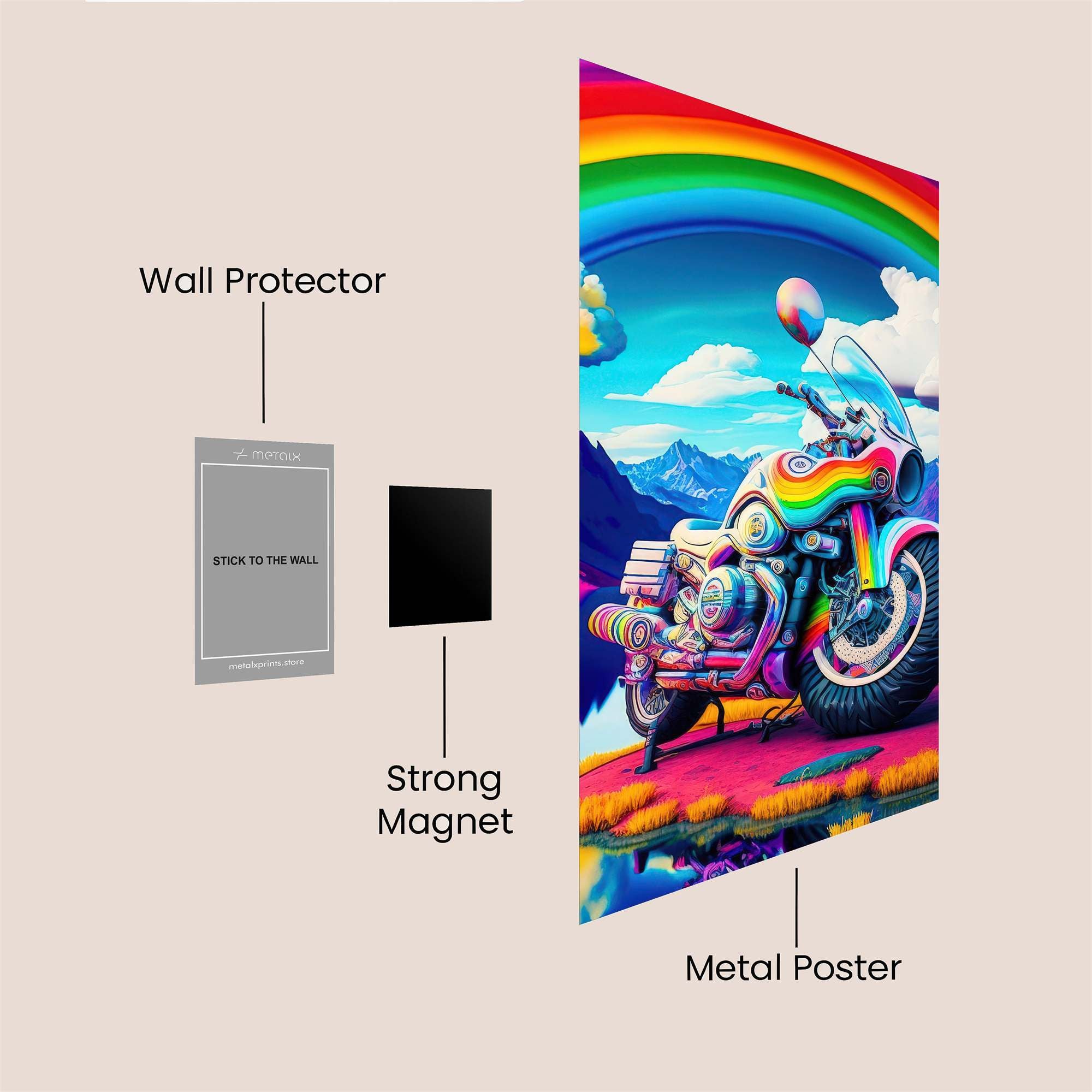 Rainbow Rhapsody Safe Wall Magnetic / M