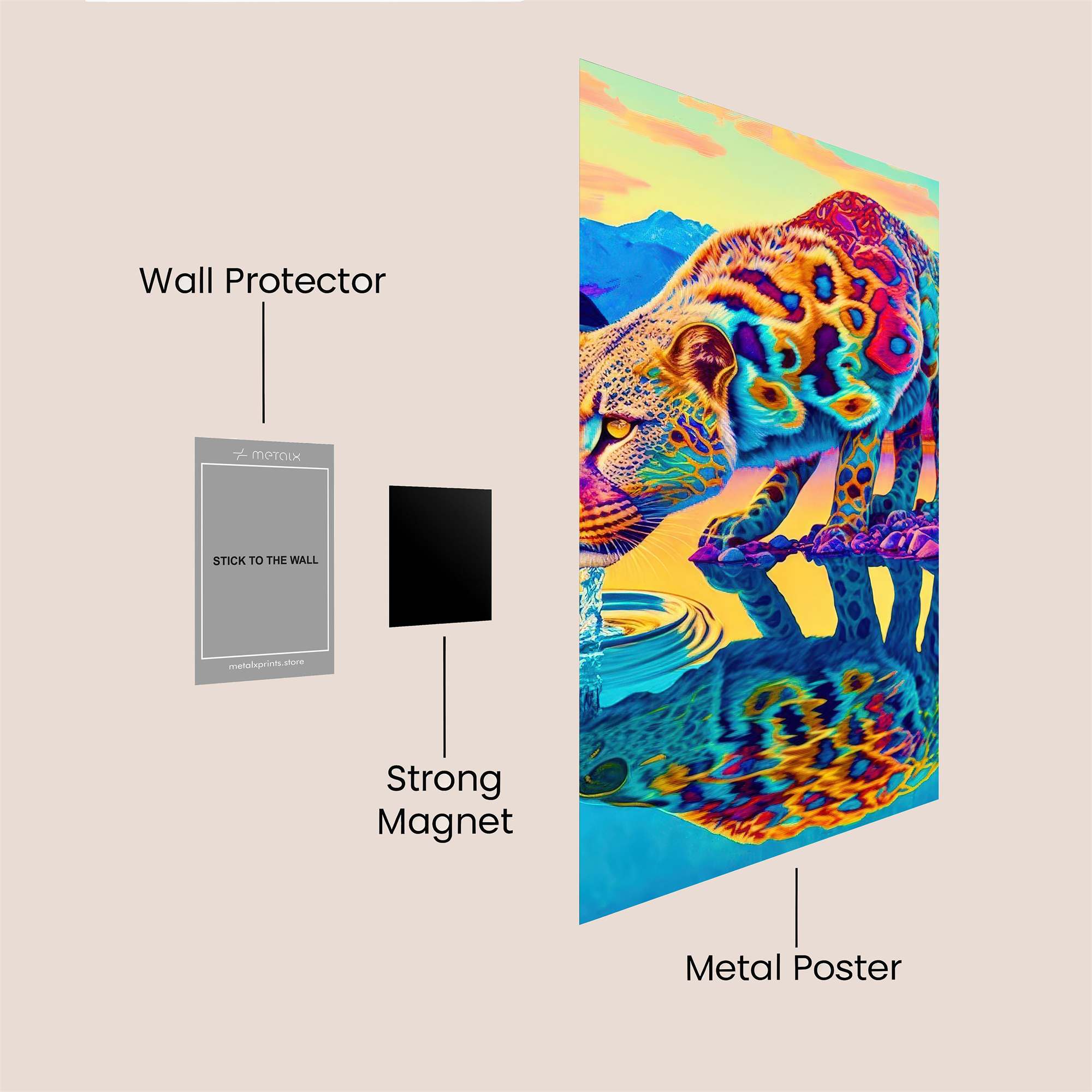Psychedelic Serenity Safe Wall Magnetic / M