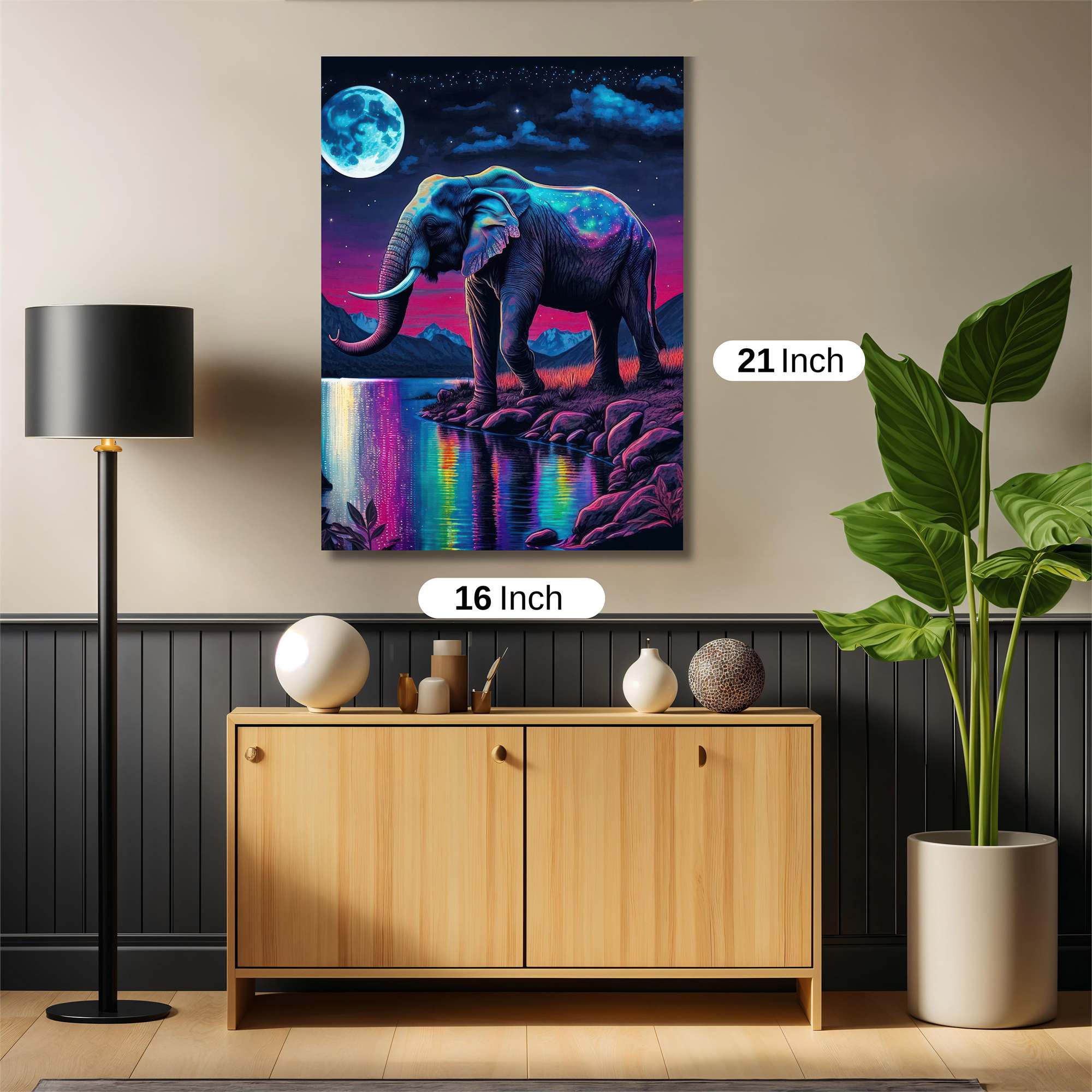 Elephant Dreamscape Safe Wall Magnetic / M