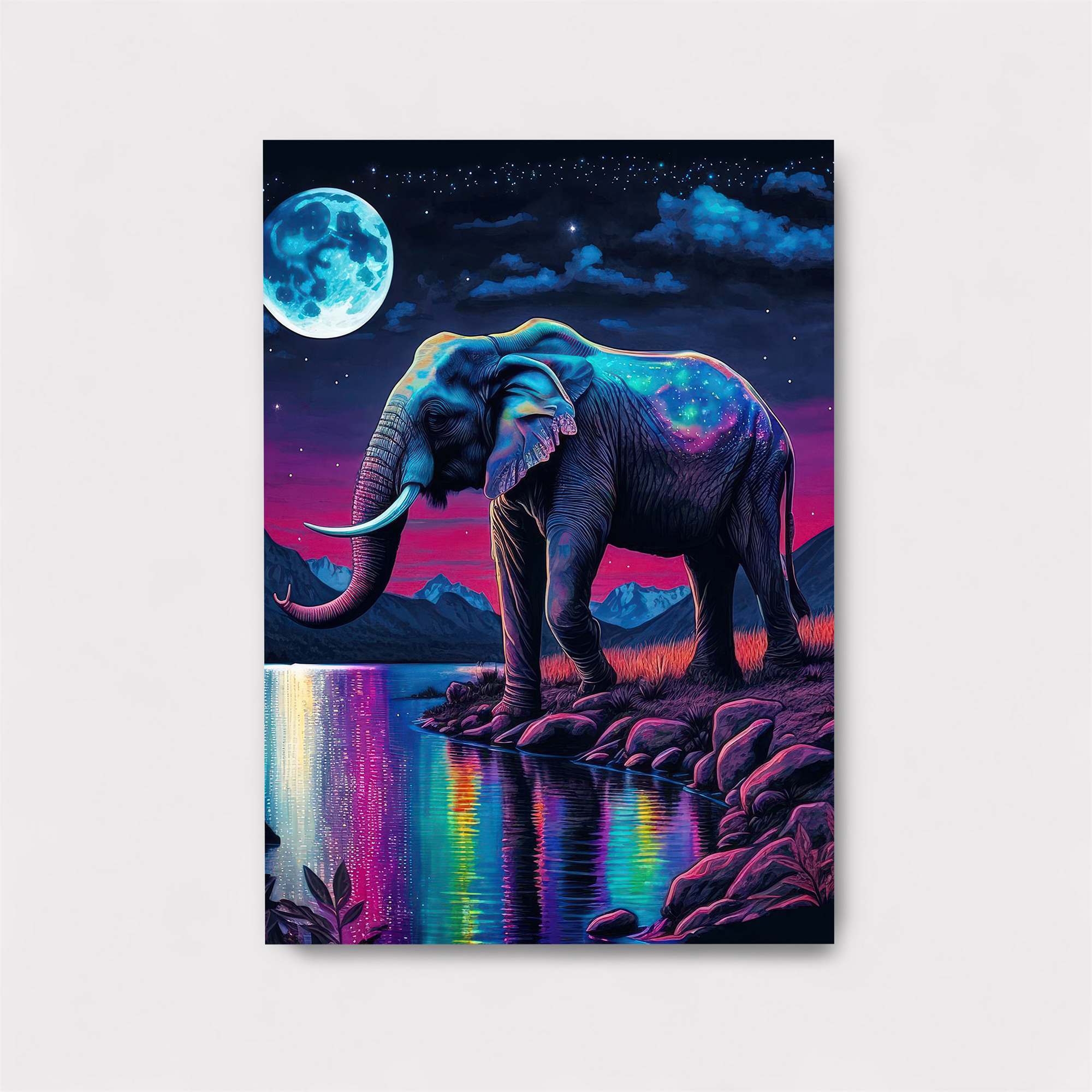Elephant Dreamscape Safe Wall Magnetic / M