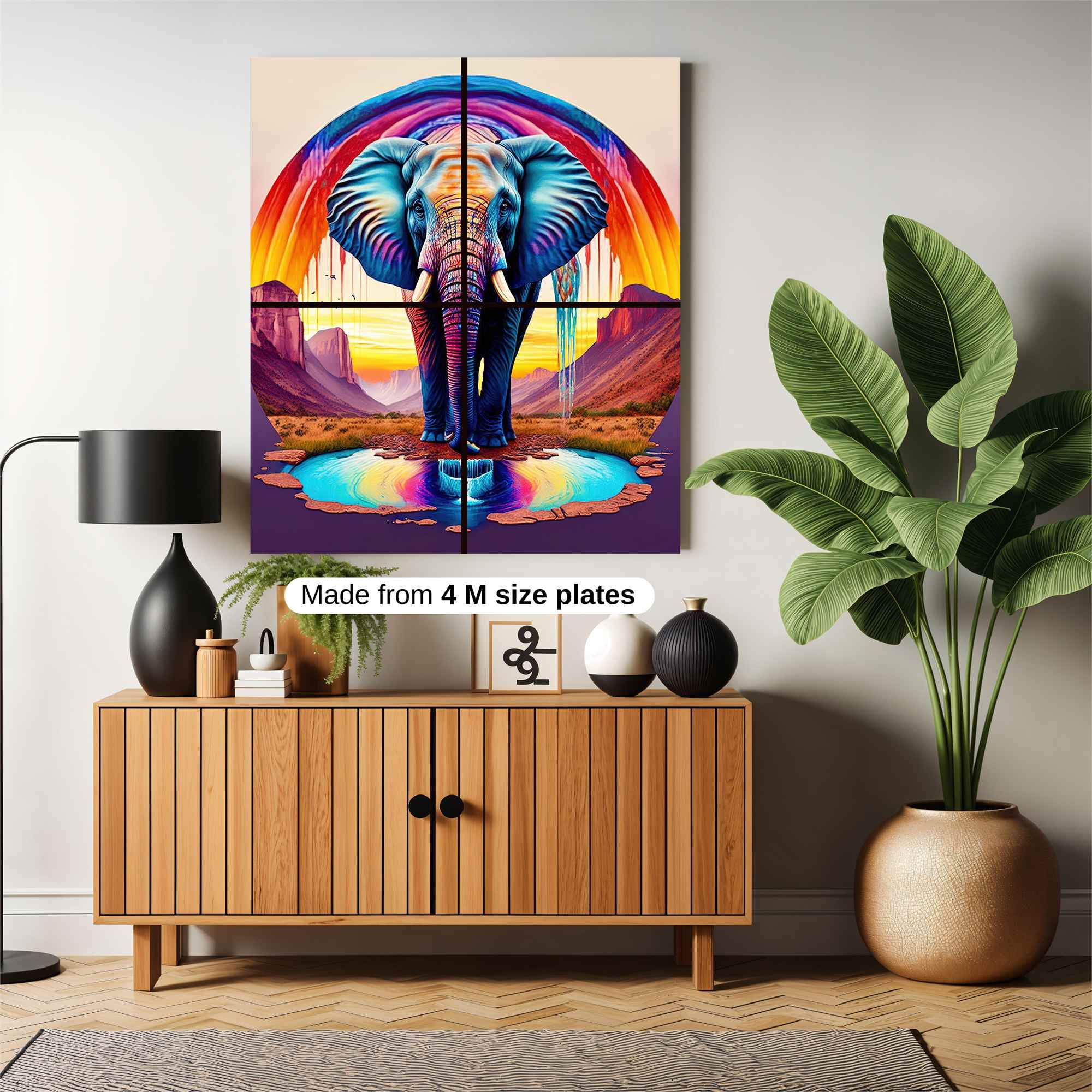 Elephant Dreamscape Safe Wall Magnetic / M