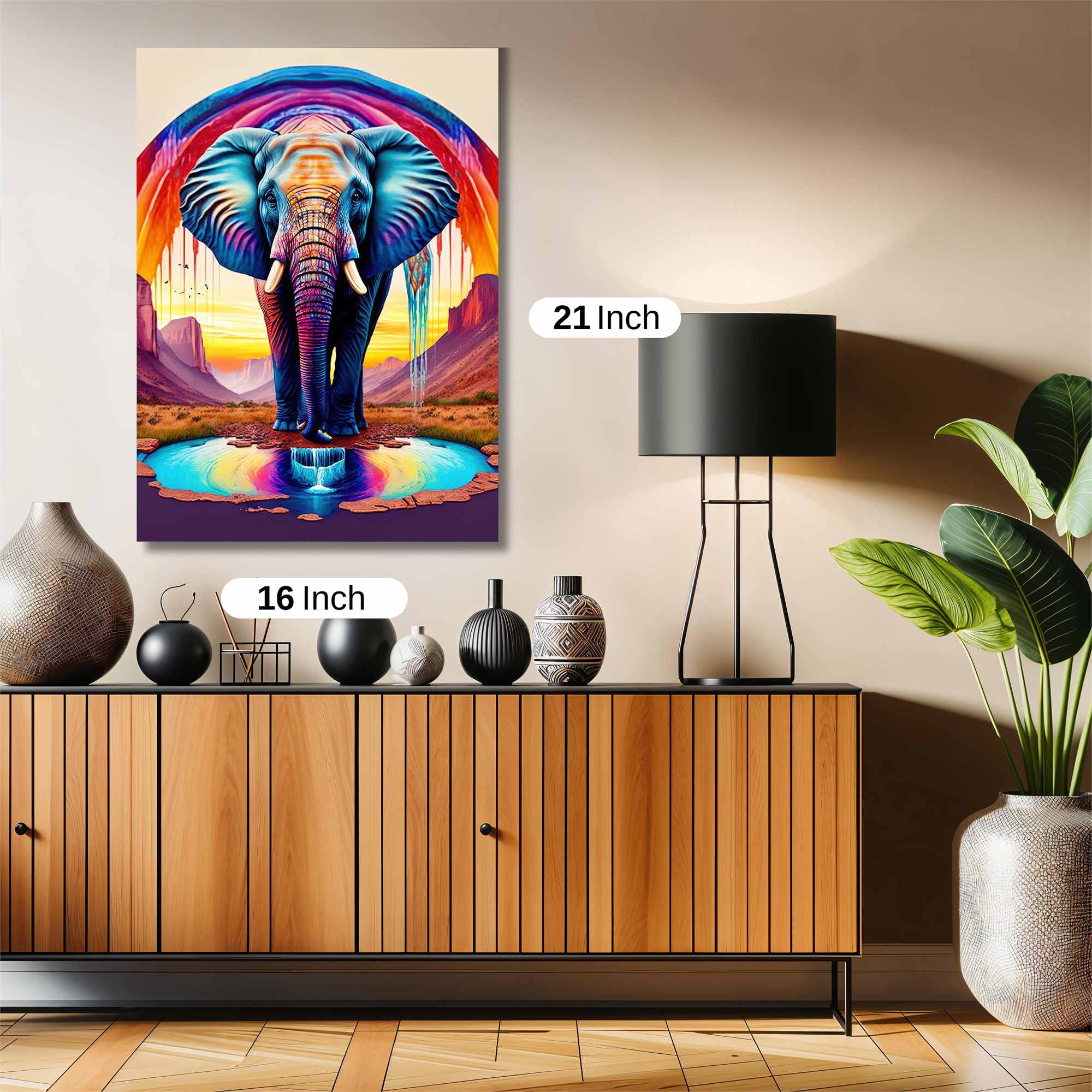 Elephant Dreamscape Safe Wall Magnetic / M