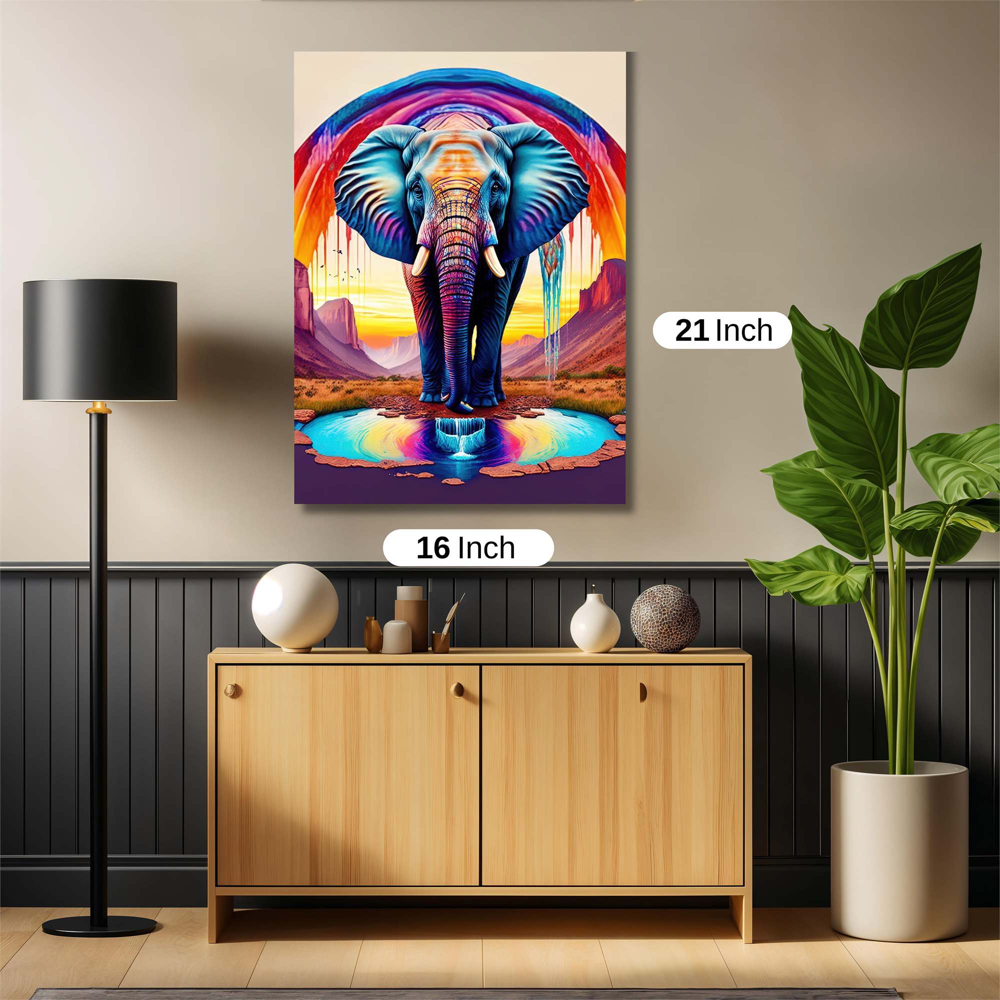 Elephant Dreamscape Safe Wall Magnetic / M