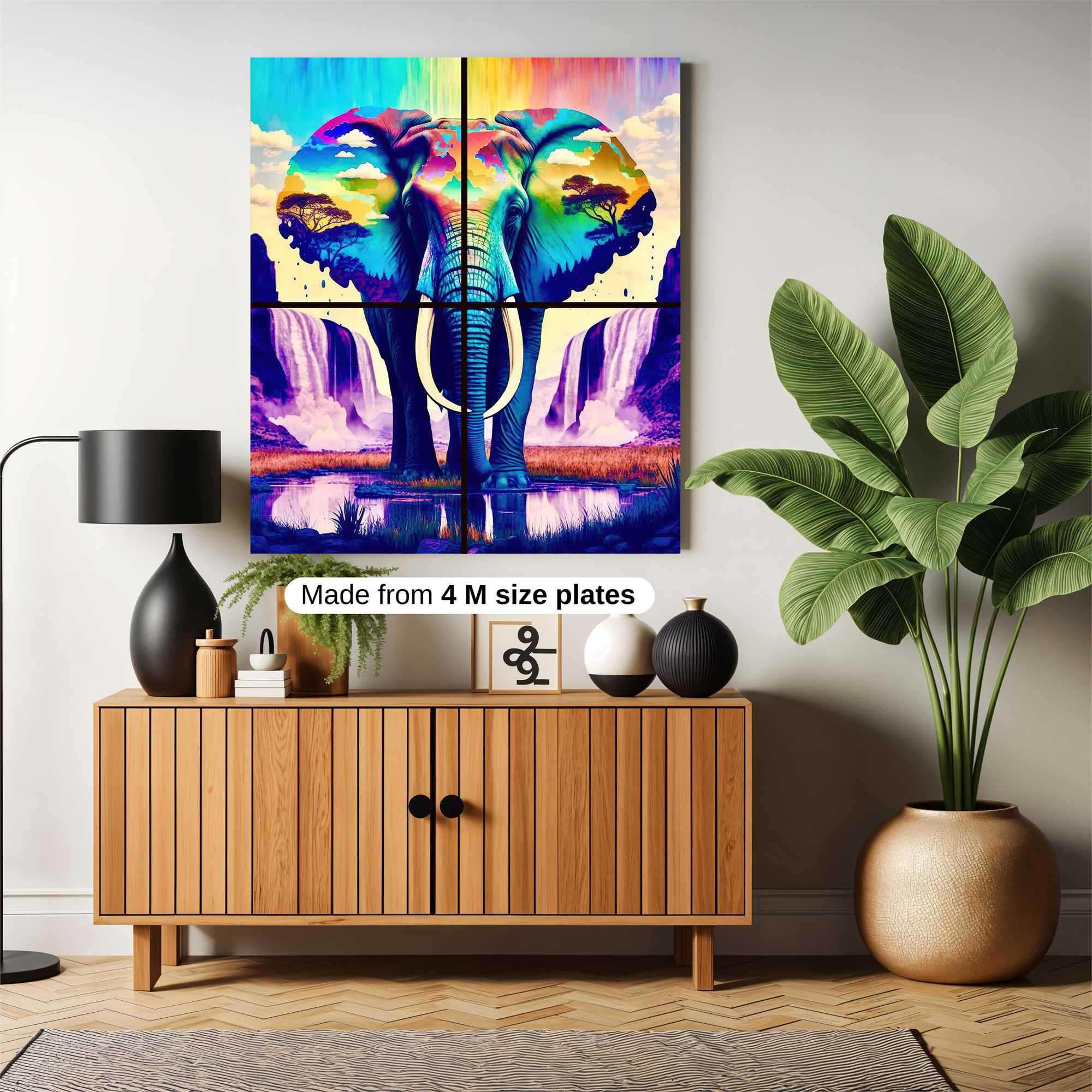 Elephant Dreamscape Safe Wall Magnetic / M