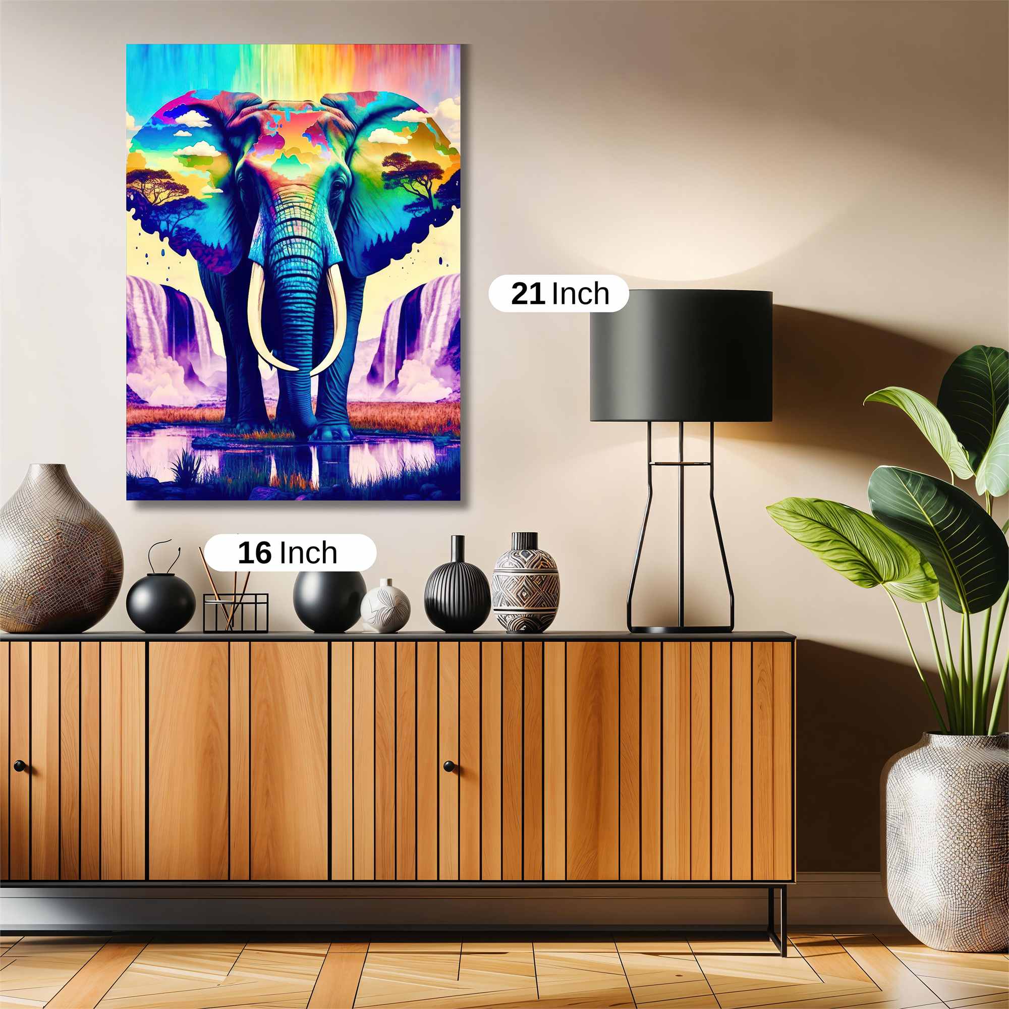 Elephant Dreamscape Safe Wall Magnetic / M