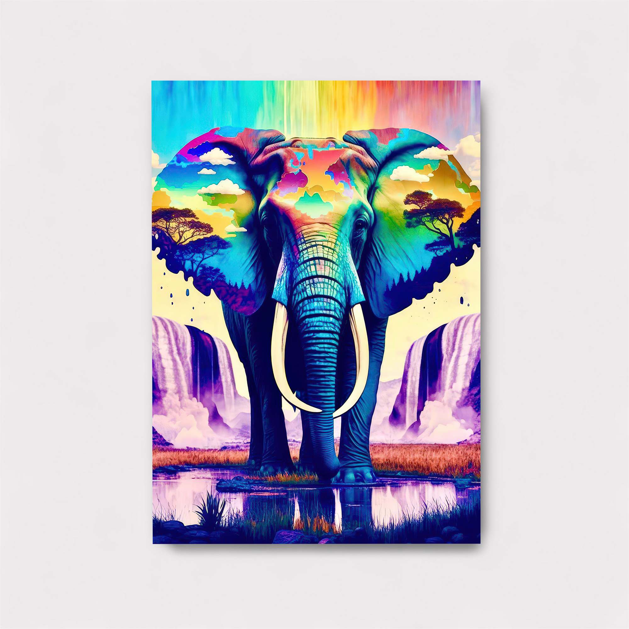 Elephant Dreamscape Safe Wall Magnetic / M