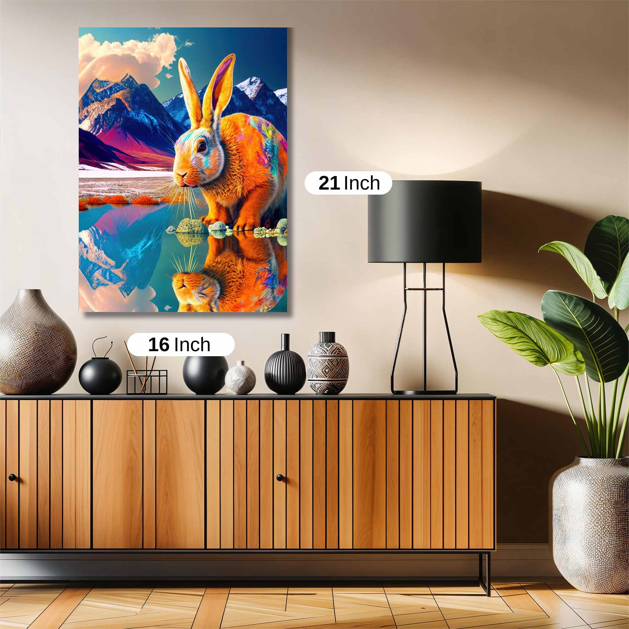 Rainbow Rabbit Safe Wall Magnetic / M