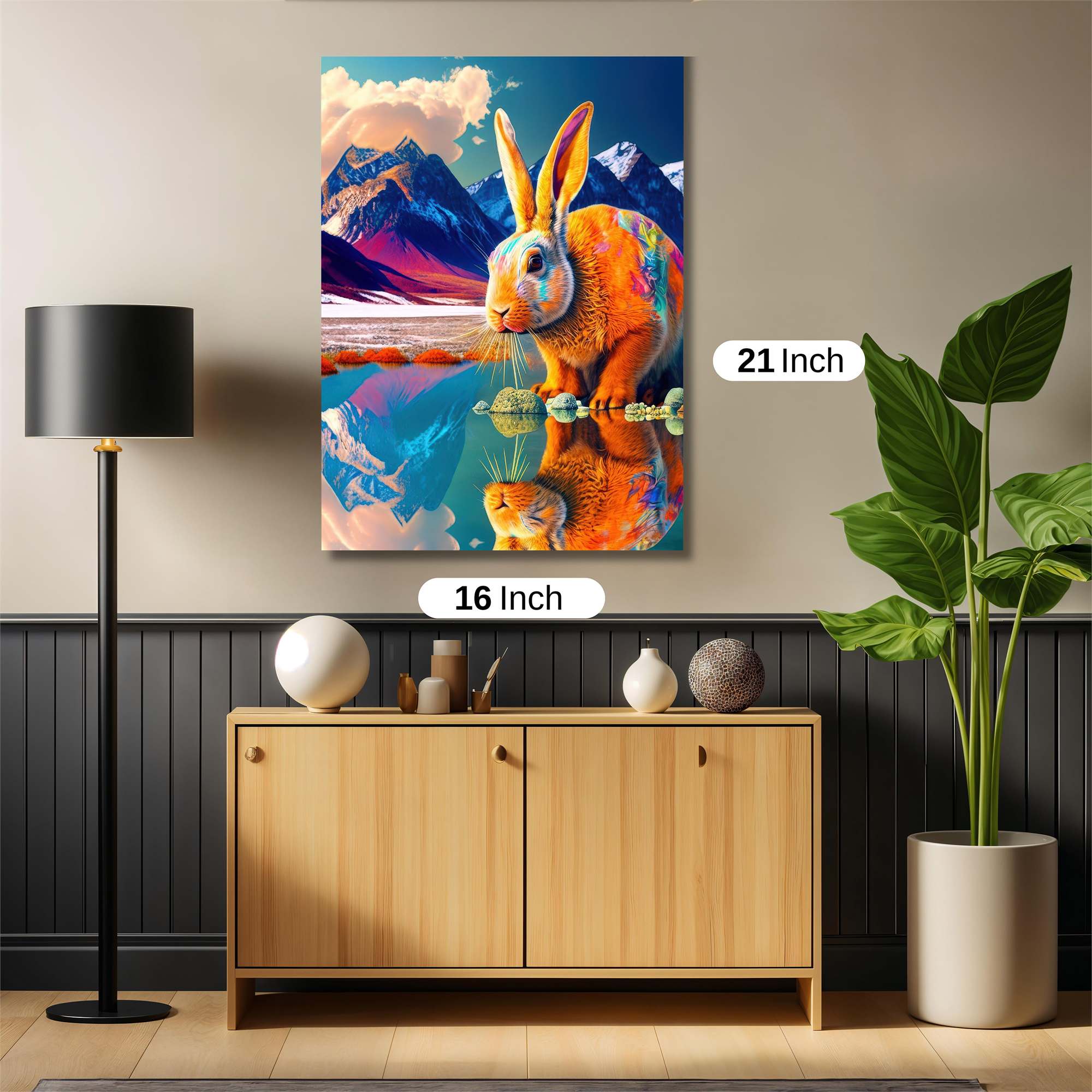 Rainbow Rabbit Safe Wall Magnetic / M
