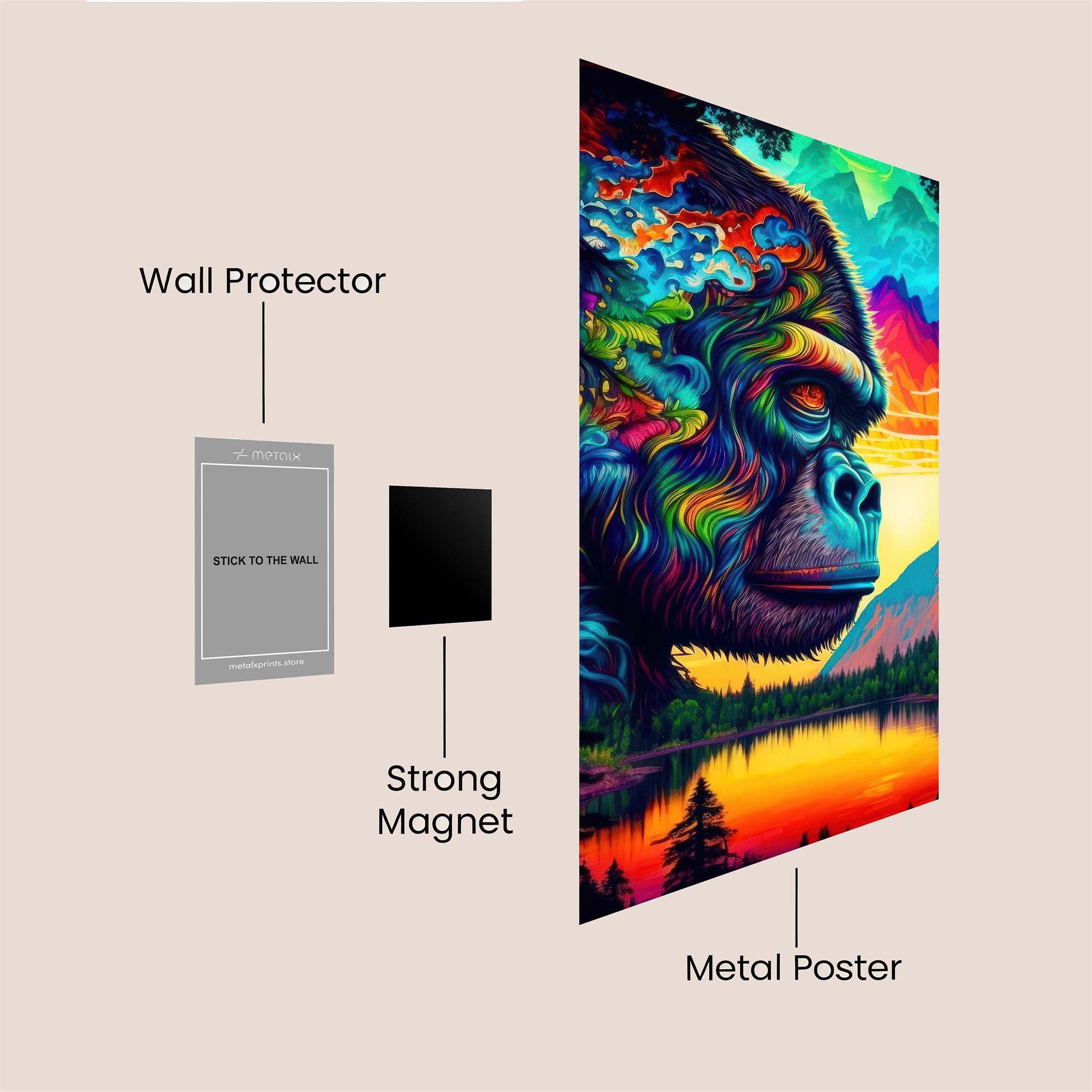Gorilla Dreamscape Safe Wall Magnetic / M
