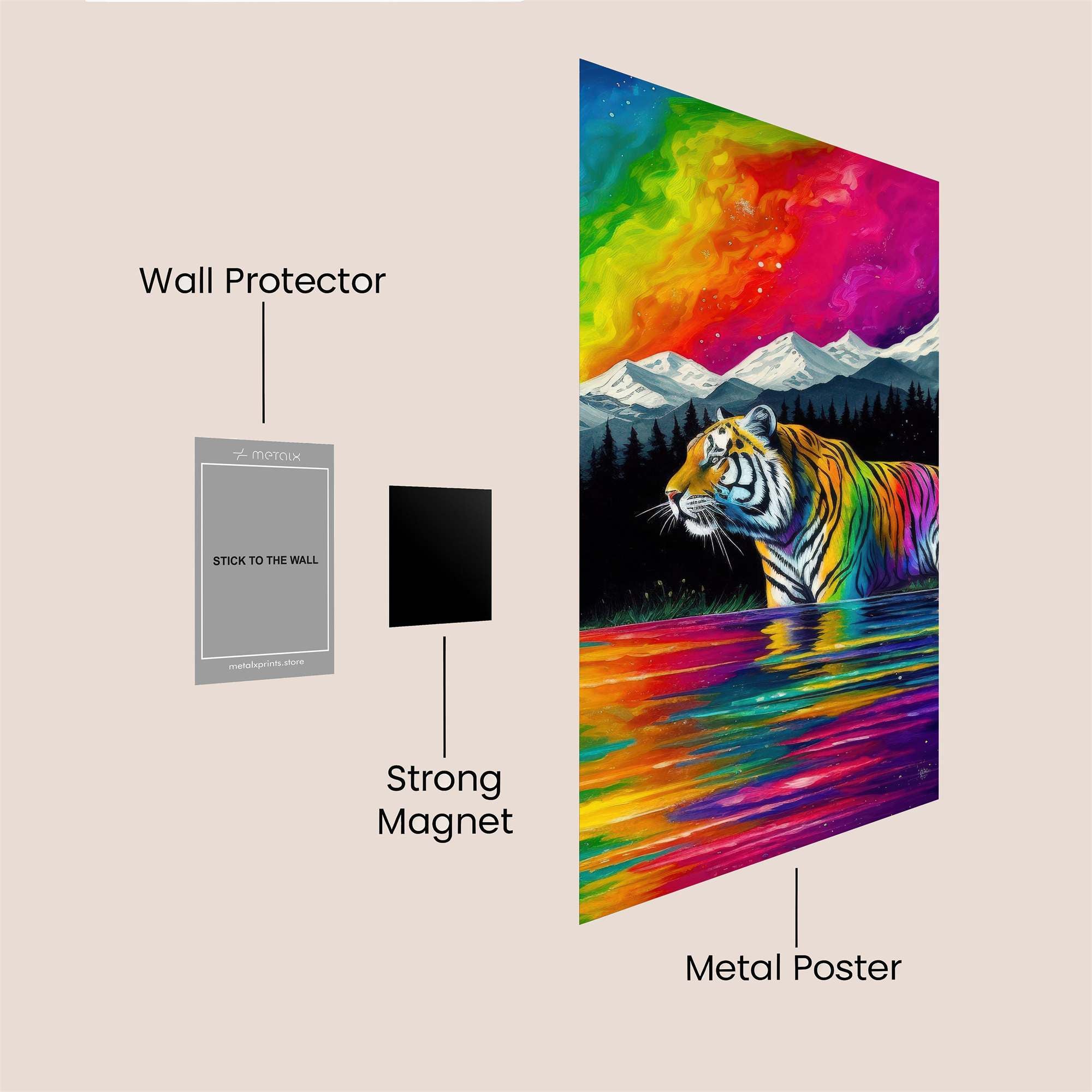 Rainbow Serenity Safe Wall Magnetic / M
