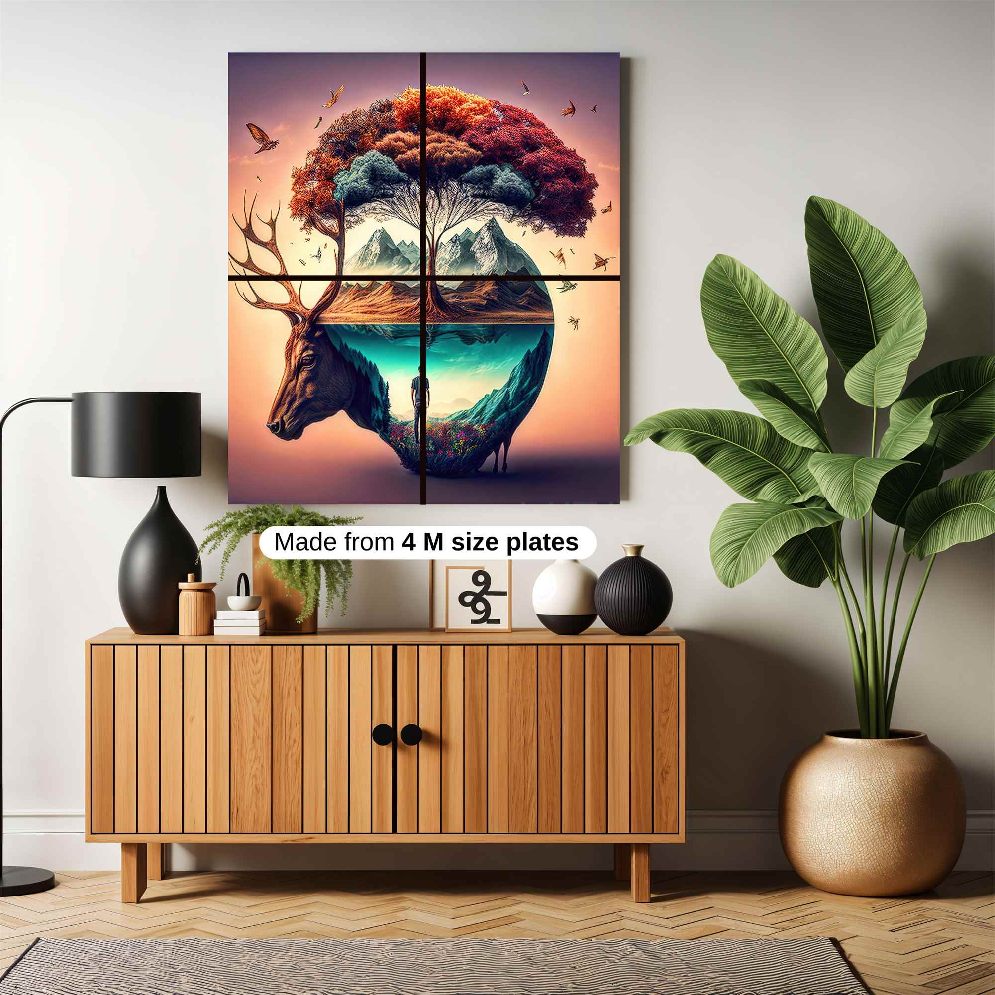 Deer Dreamscape Safe Wall Magnetic / M