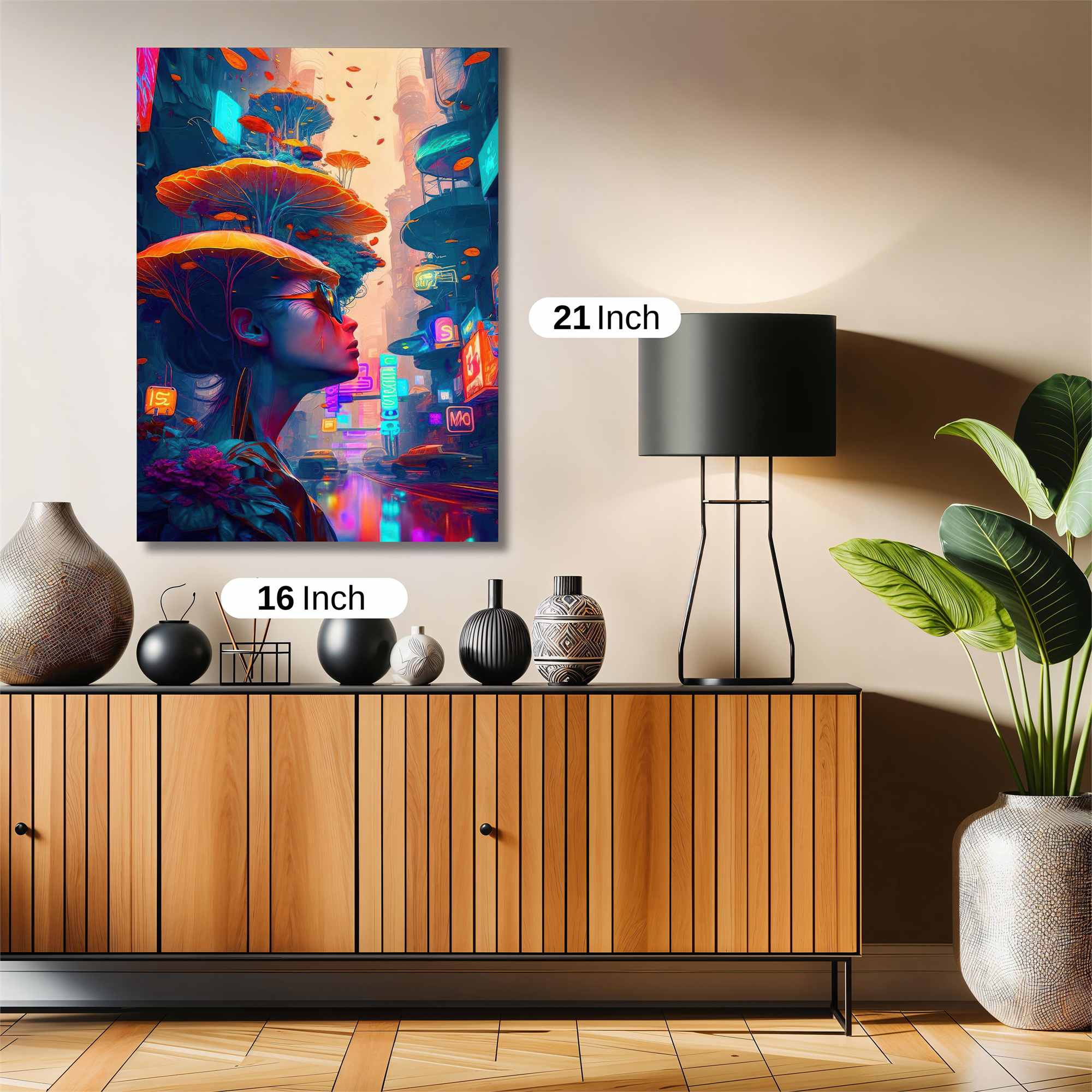 Neon Dreamscape Safe Wall Magnetic / M