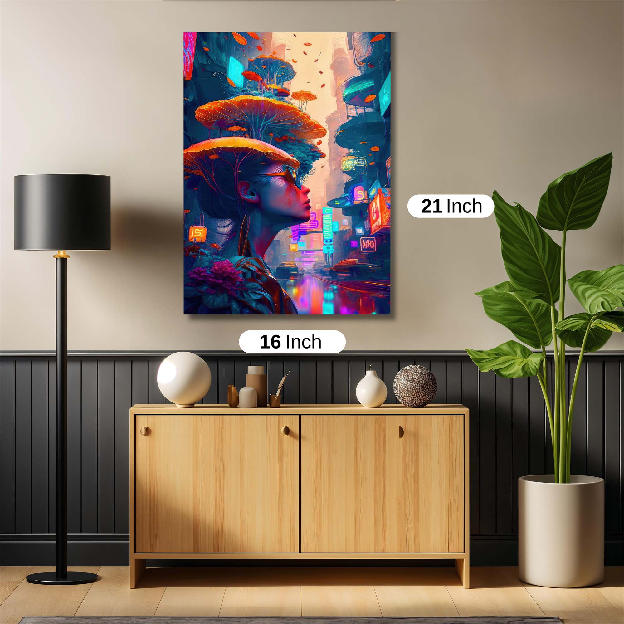 Neon Dreamscape Safe Wall Magnetic / M