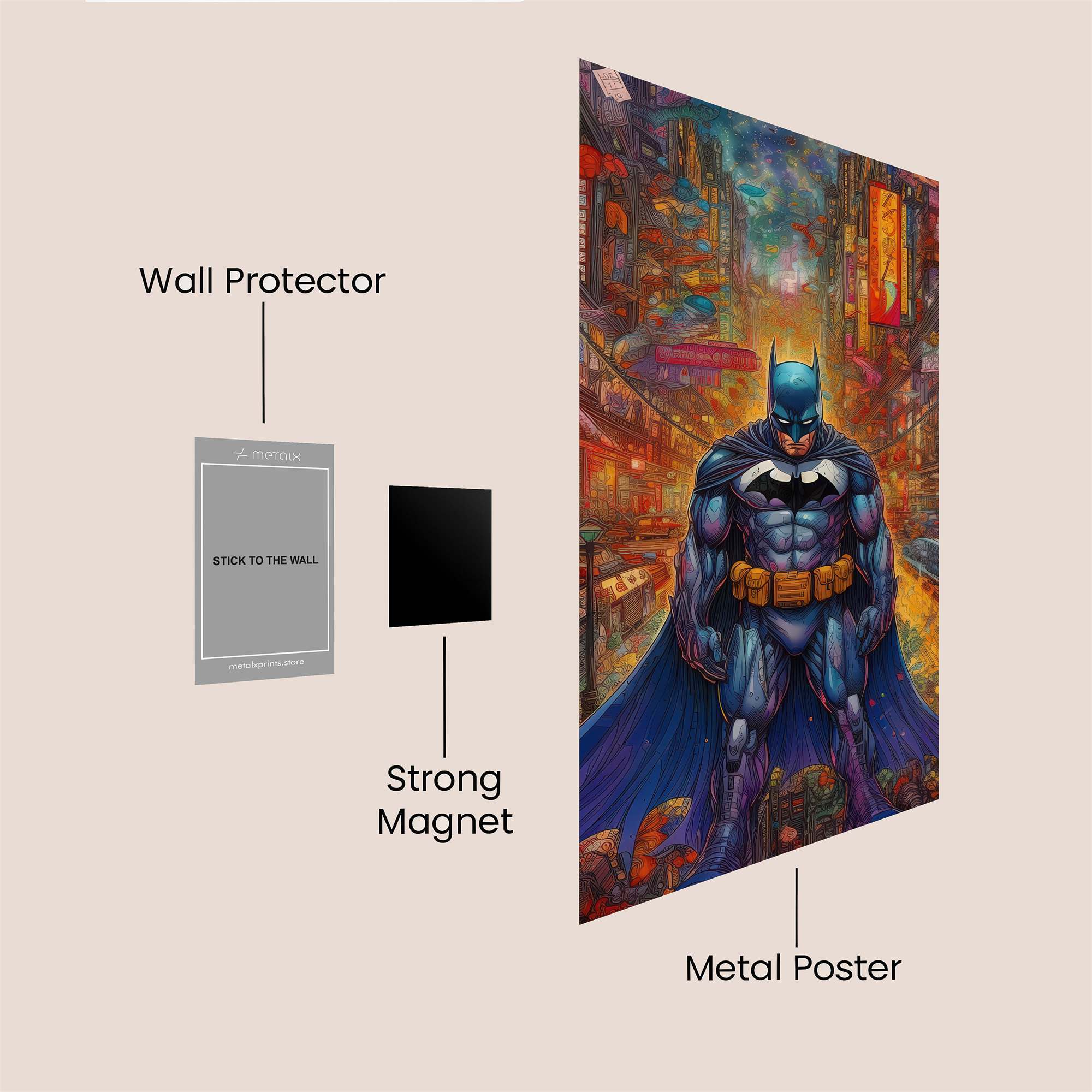 Batman Radiant Safe Wall Magnetic / M