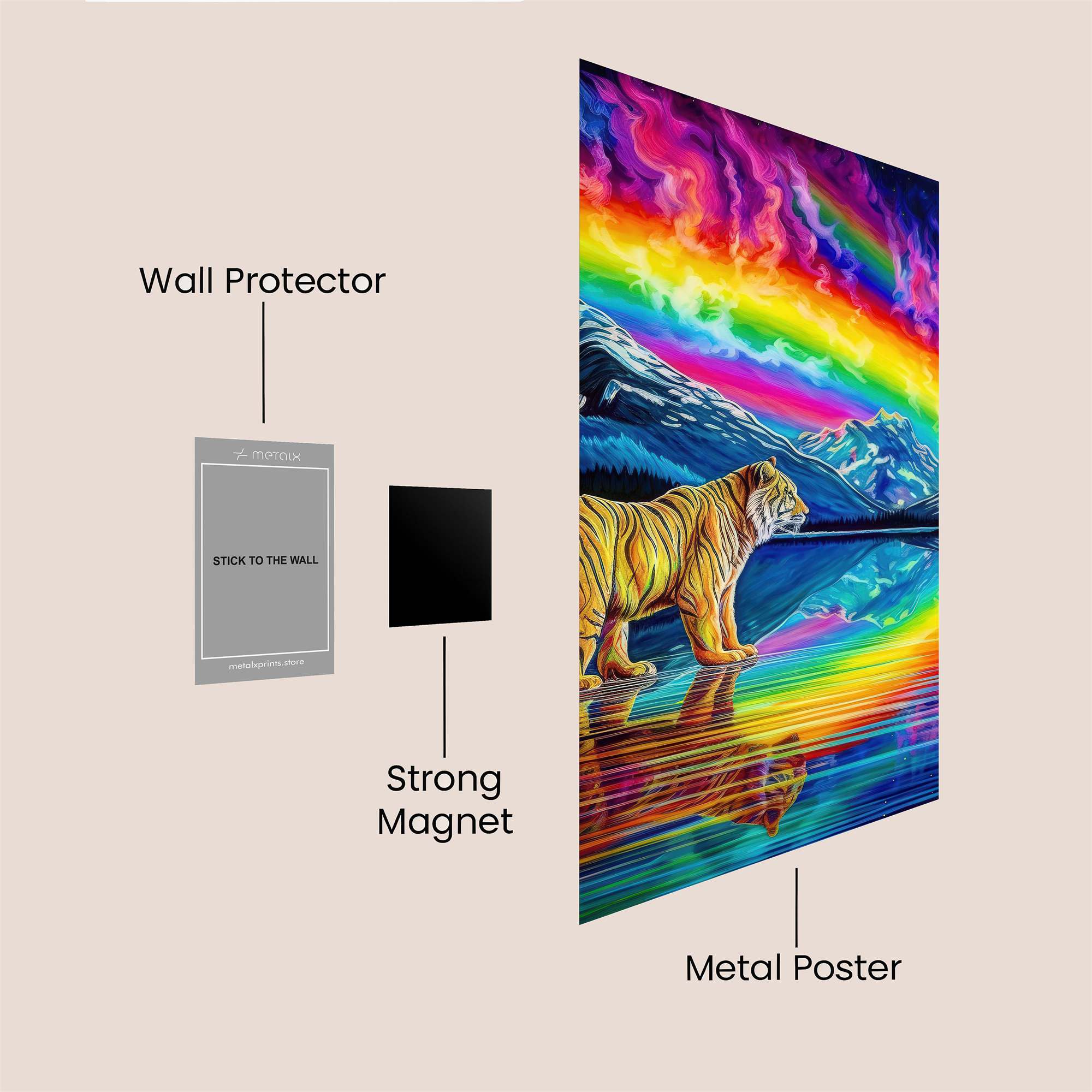 Tiger Tranquil Safe Wall Magnetic / M