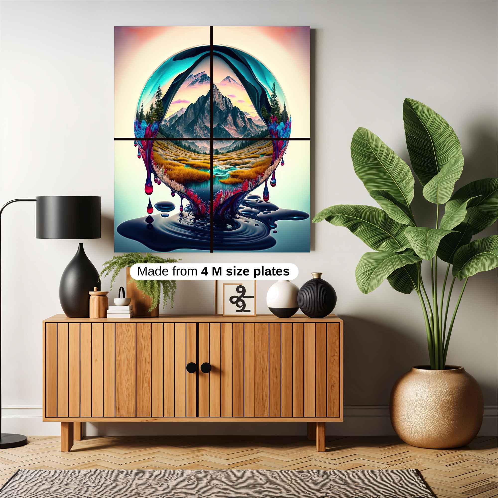 Mountain Serenity Safe Wall Magnetic / M