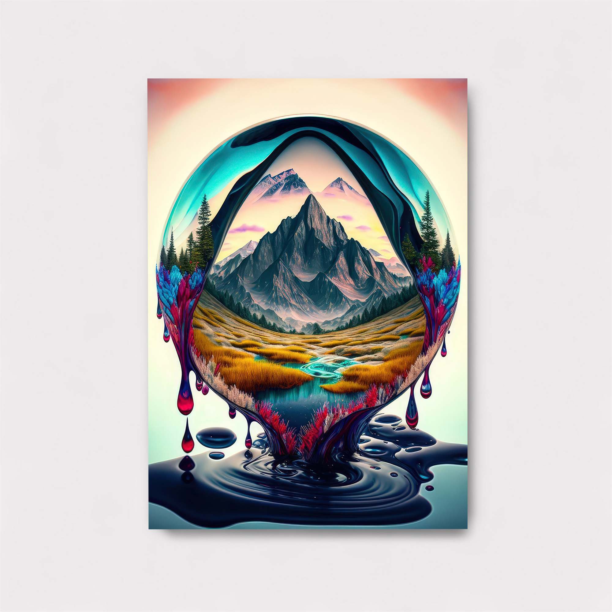 Mountain Serenity Safe Wall Magnetic / M