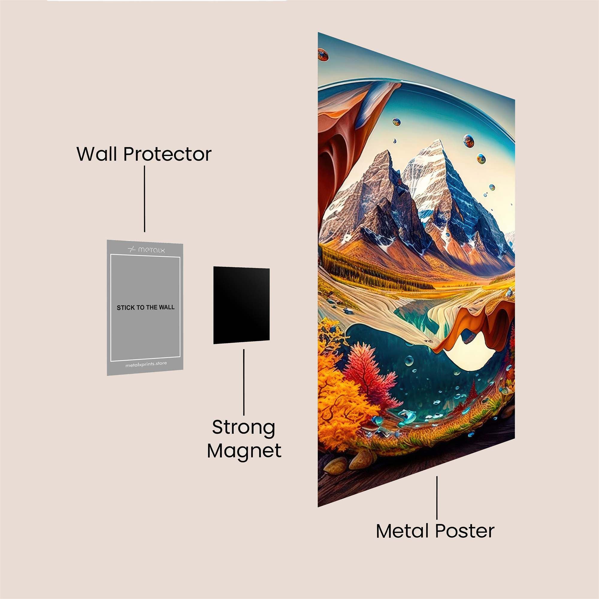 Mountain Dreamscape Safe Wall Magnetic / M