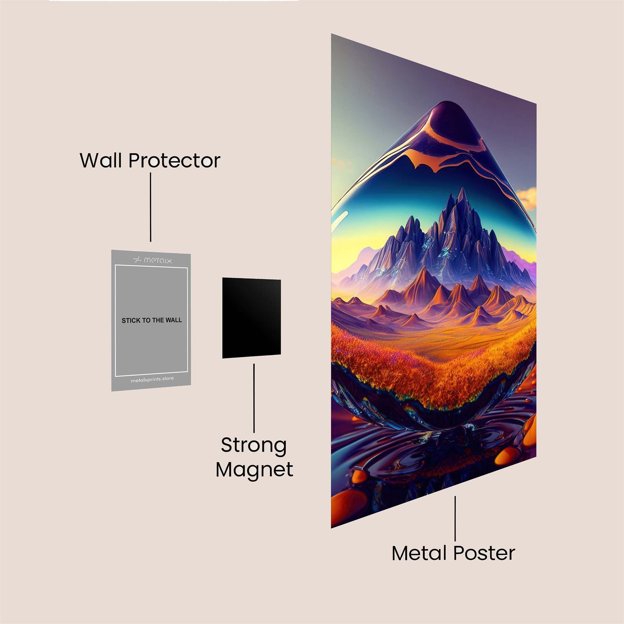 Mountain Dreamscape Safe Wall Magnetic / M