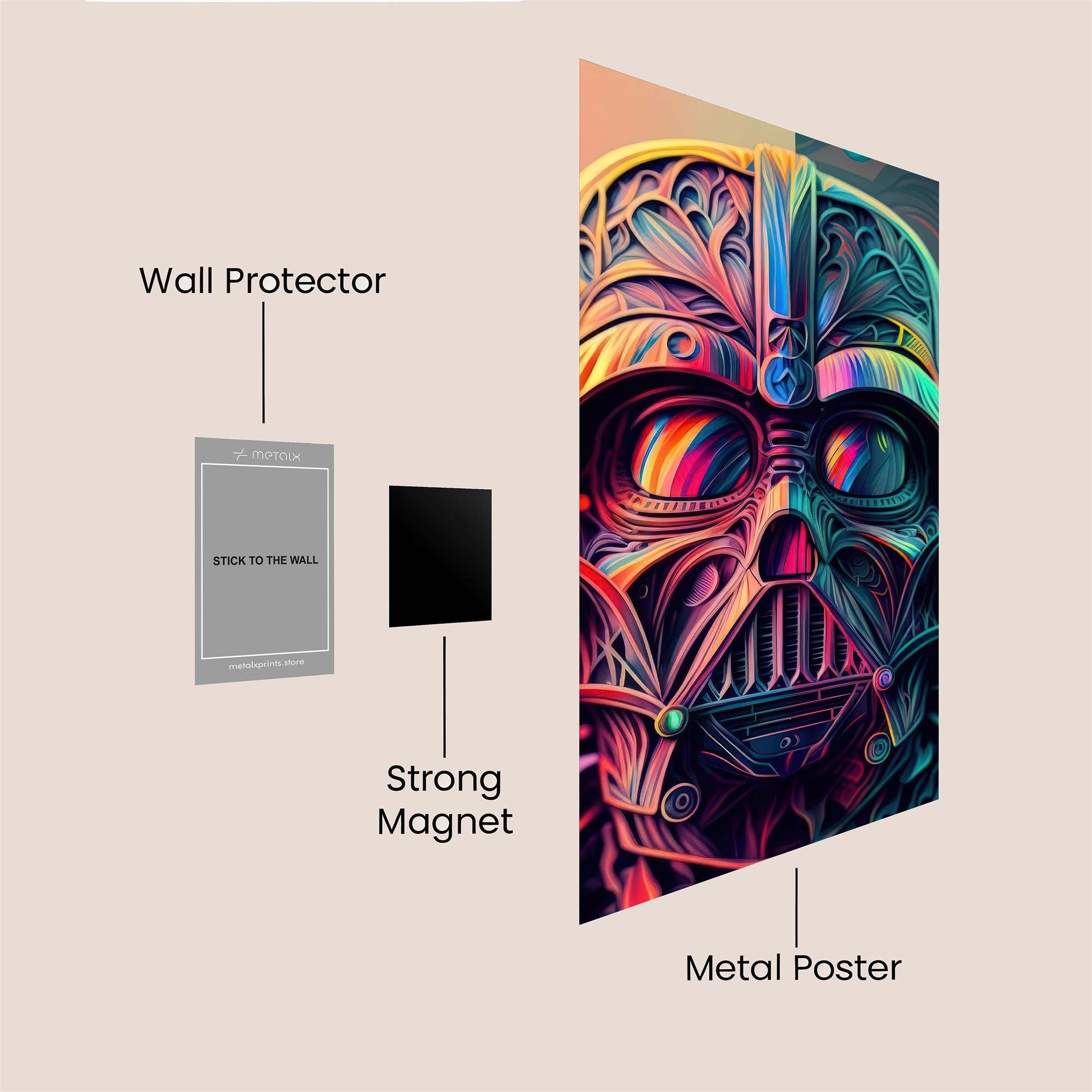 Vader Vibrant Safe Wall Magnetic / M