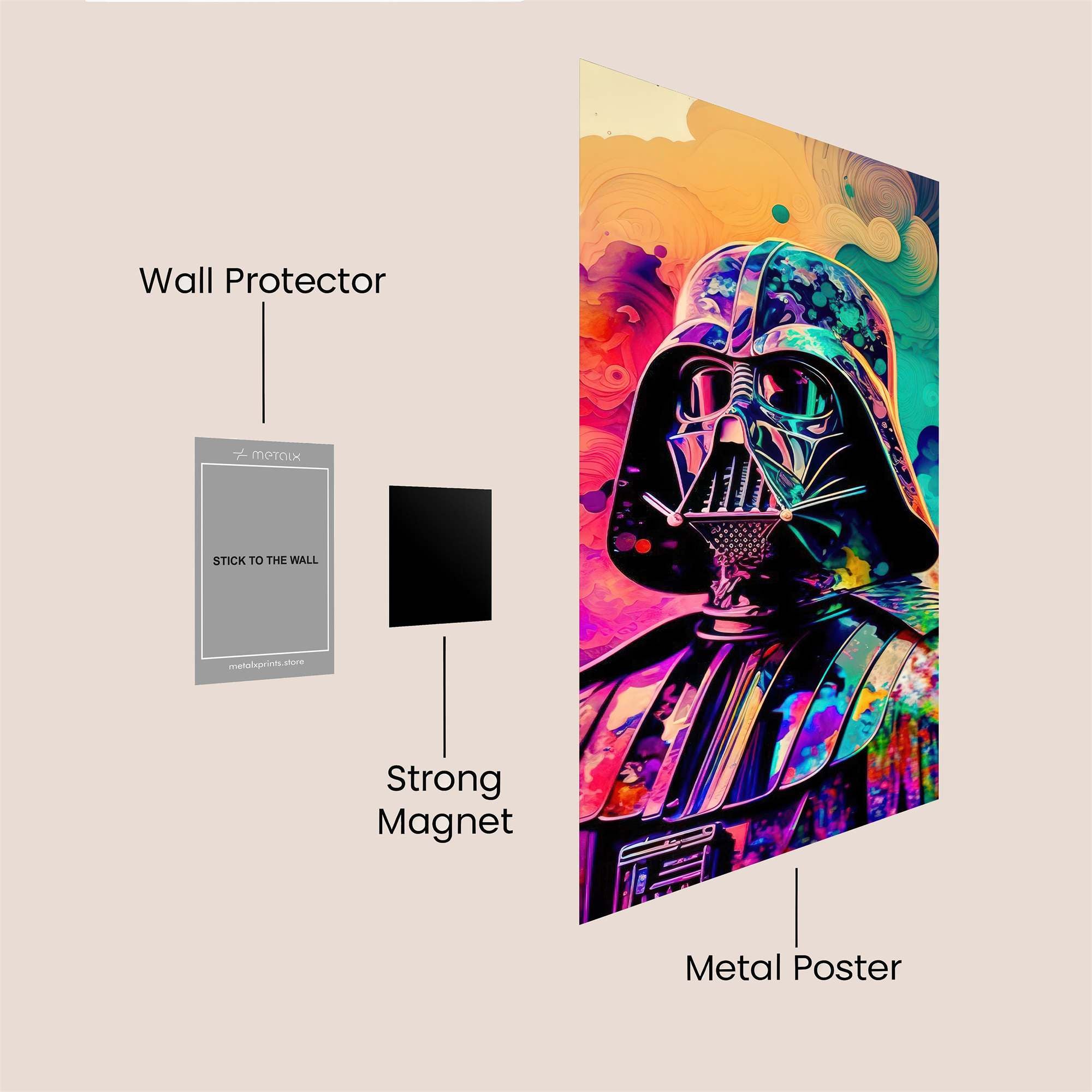 Darth Vibrant Safe Wall Magnetic / M