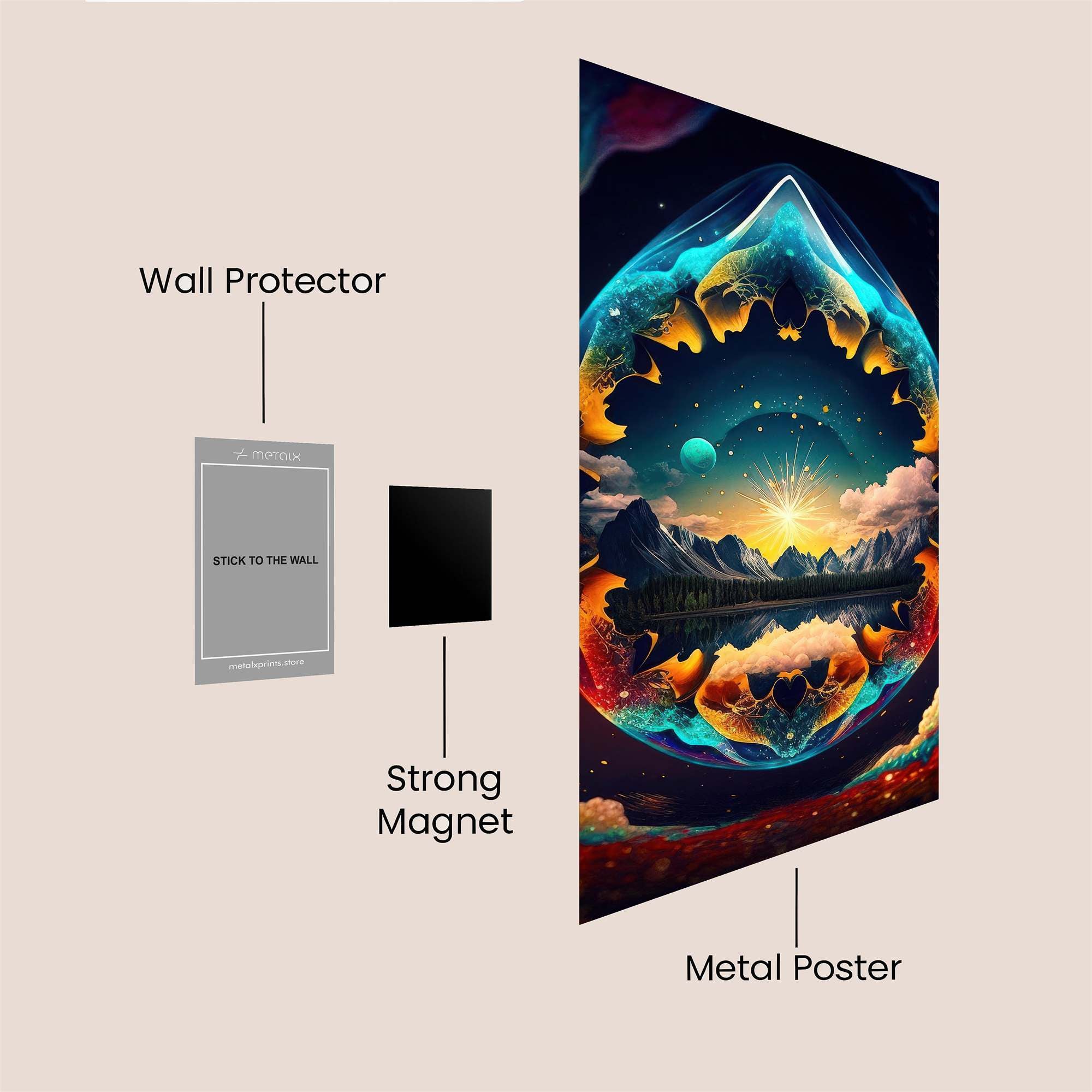 Cosmic Serenity Safe Wall Magnetic / M