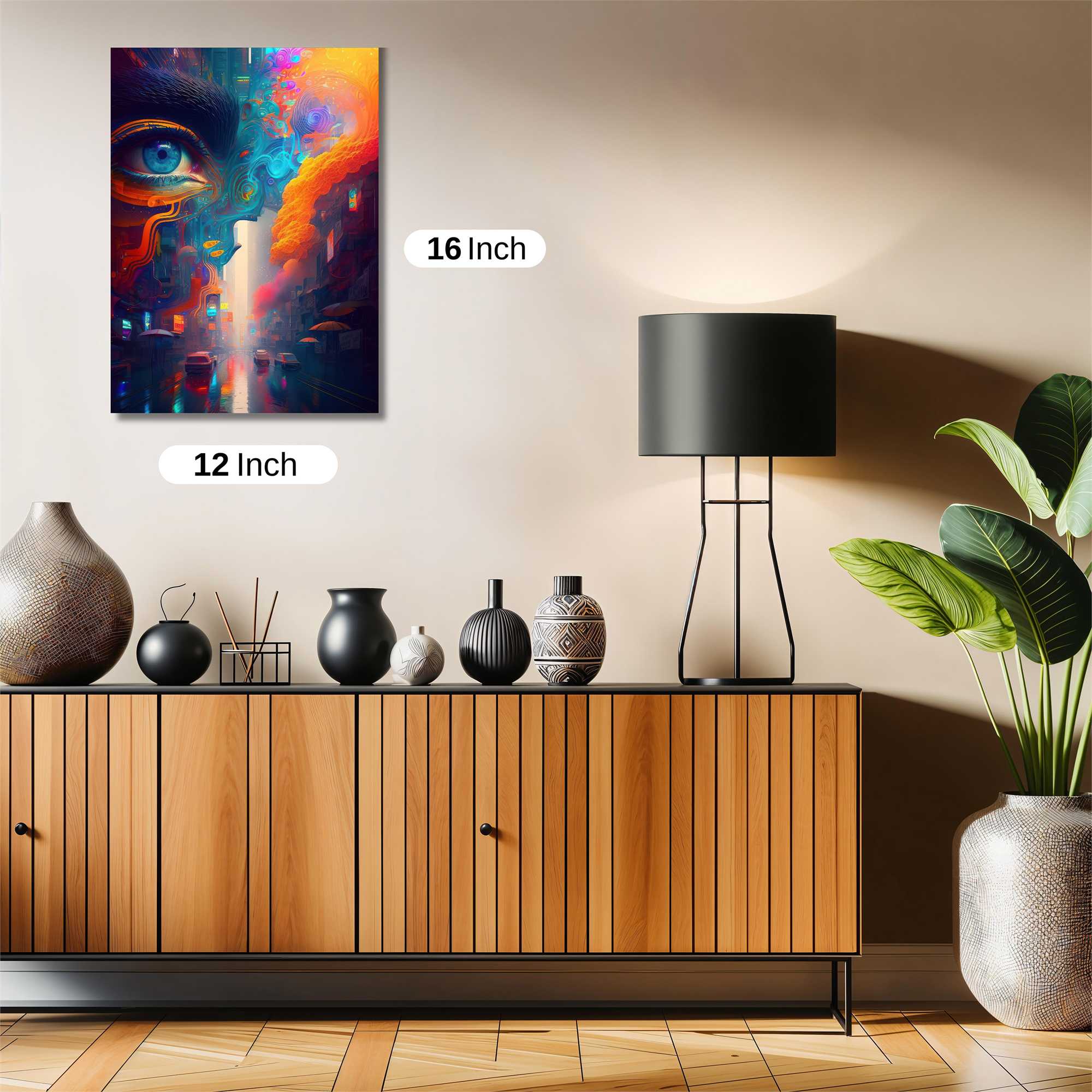 Neon Dreamscape Safe Wall Magnetic / M