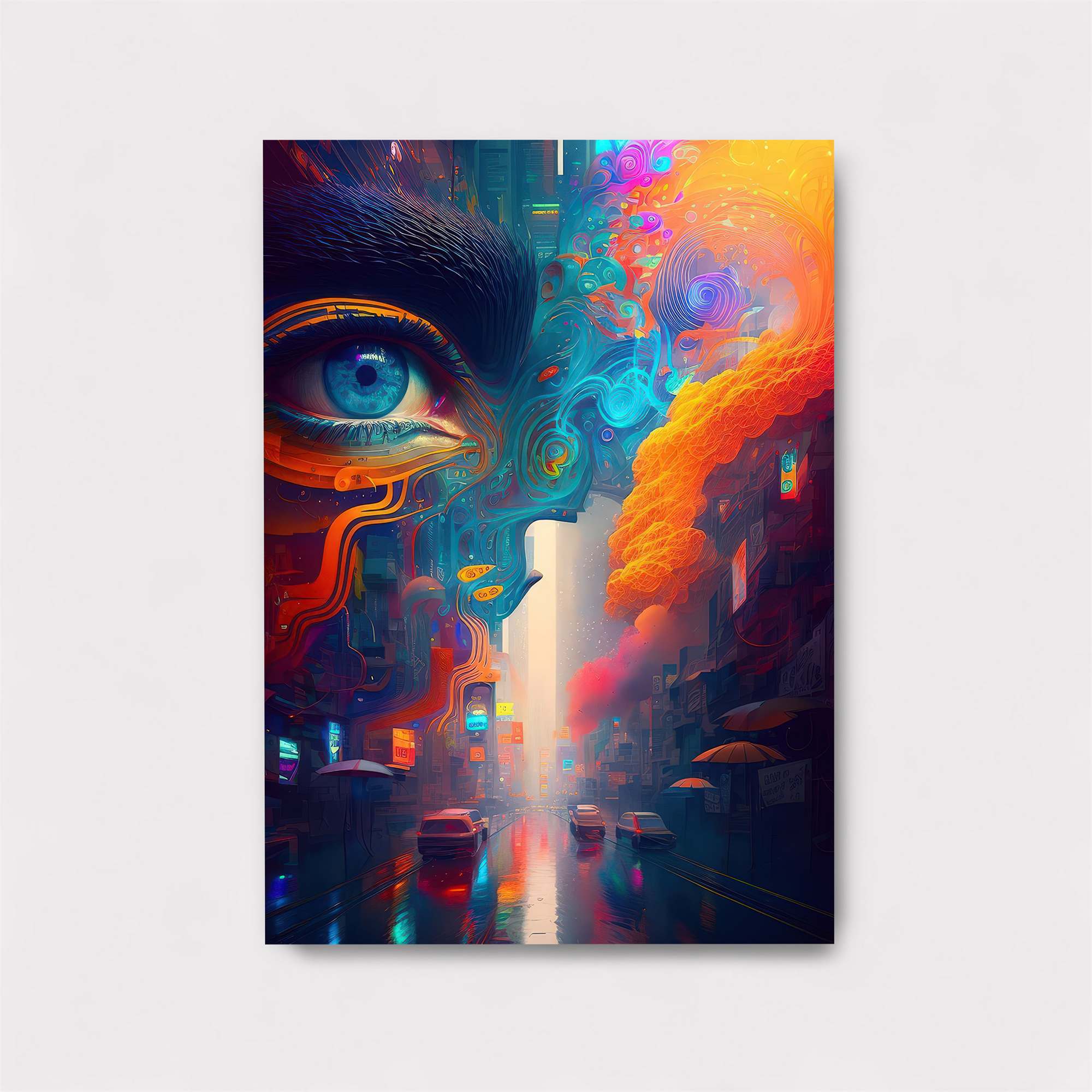 Neon Dreamscape Safe Wall Magnetic / M