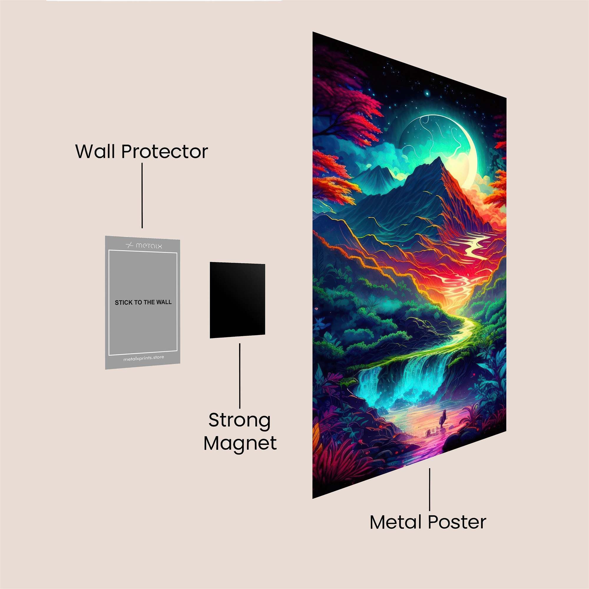 Lunar Dreamscape Safe Wall Magnetic / M