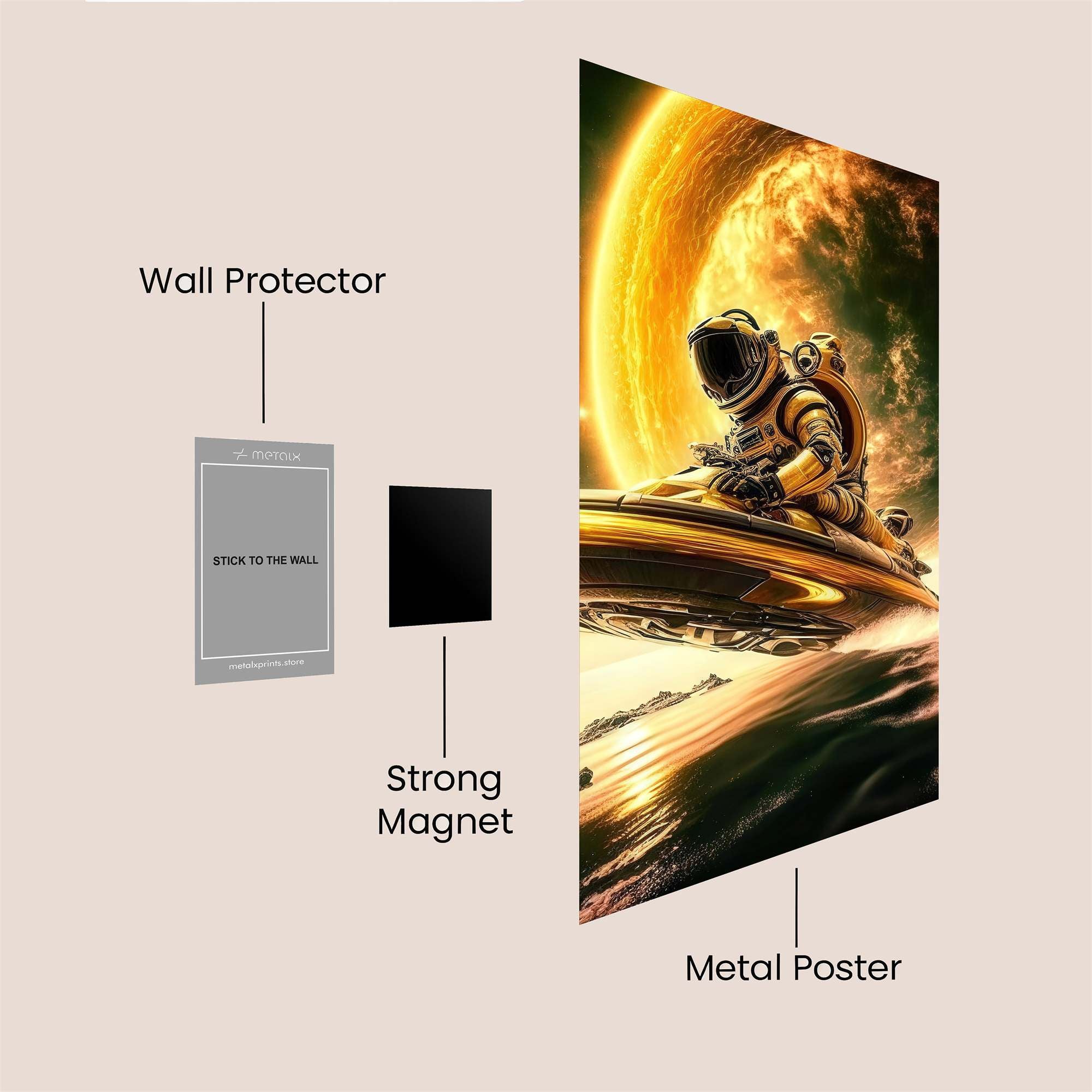 Astronaut Odyssey Safe Wall Magnetic / M