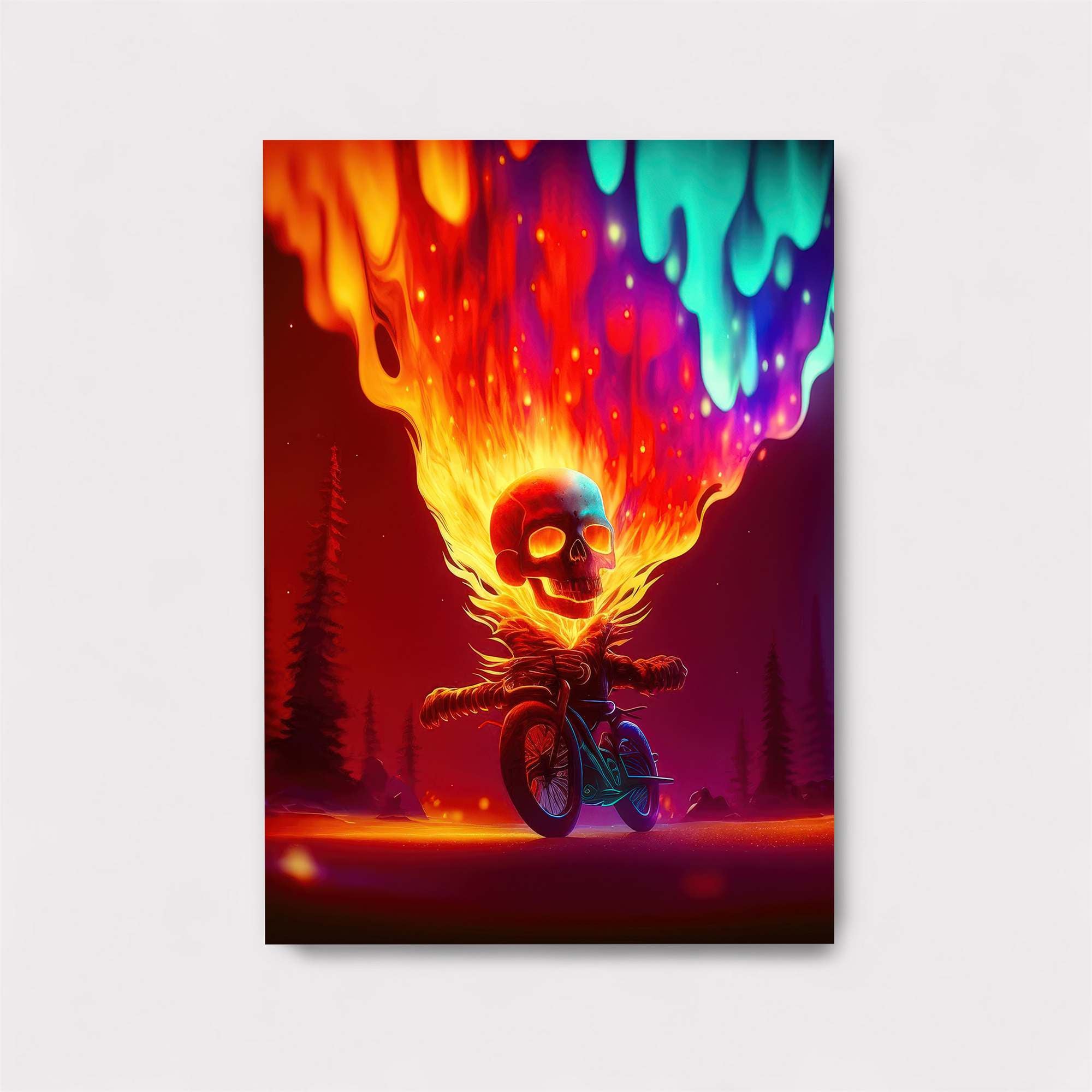 Skull Blaze Safe Wall Magnetic / M