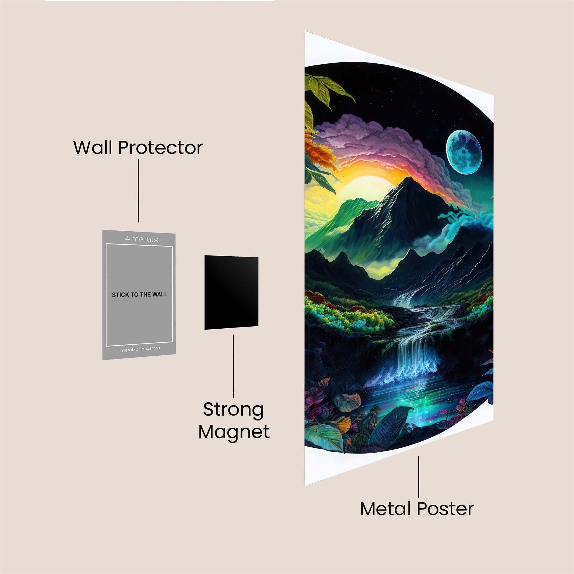 Moonlit Dream Safe Wall Magnetic / M