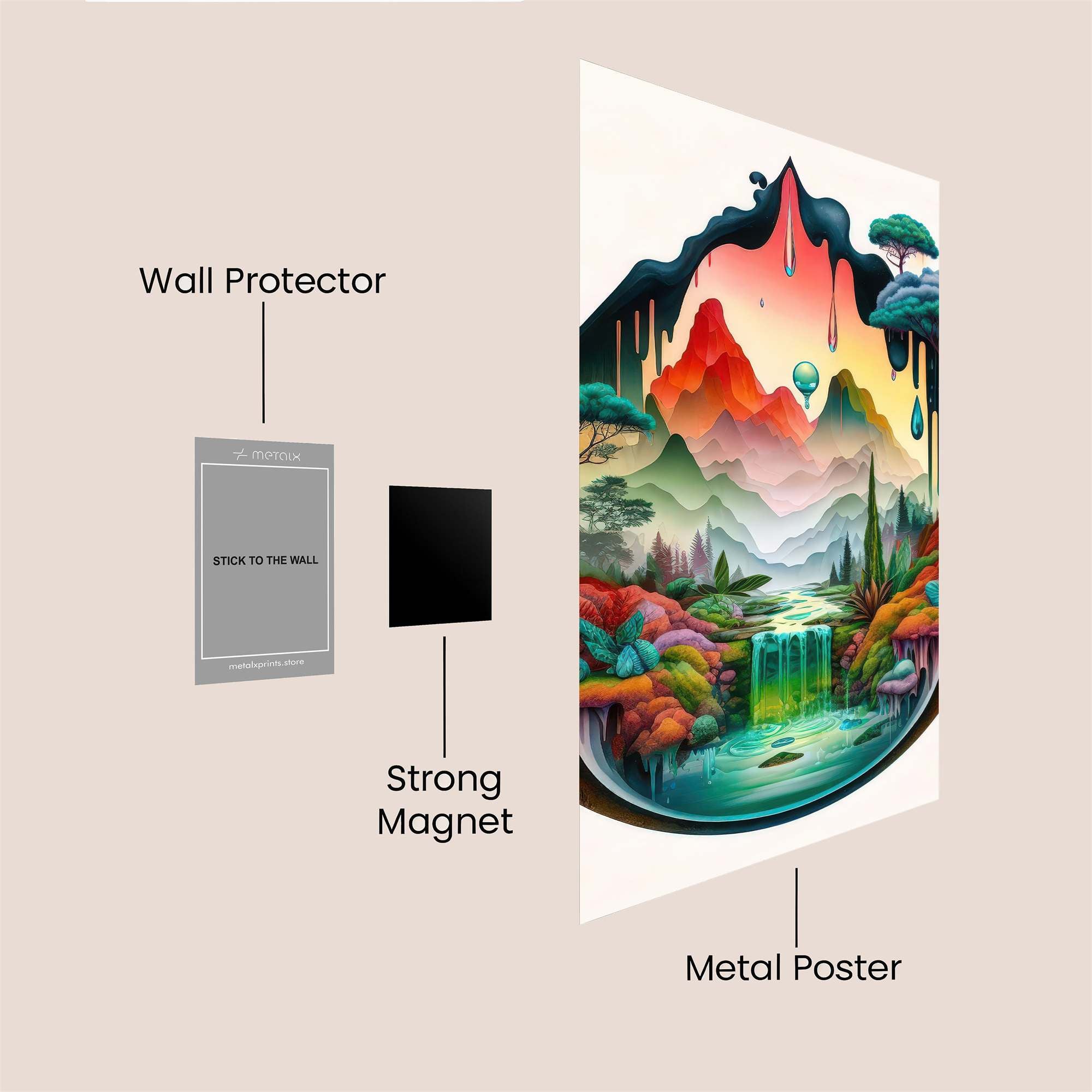 Fantasy Dreamscape Safe Wall Magnetic / M