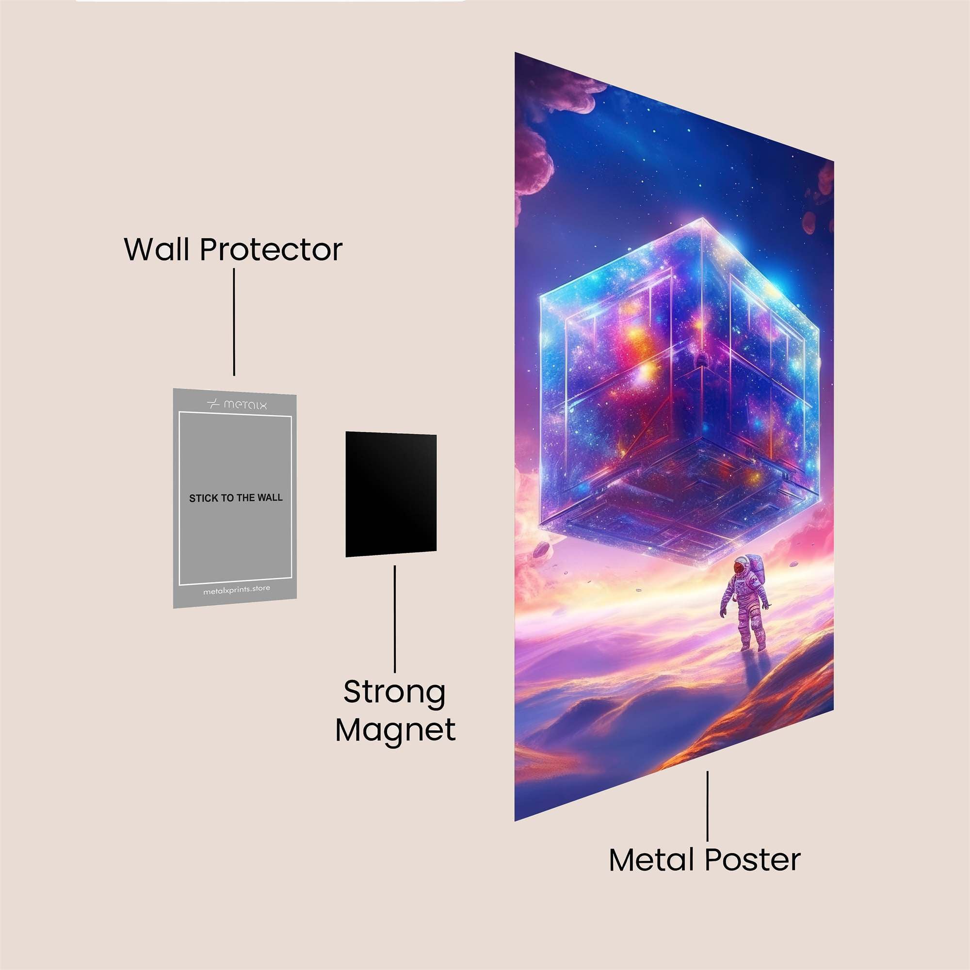 Cube Radiance Safe Wall Magnetic / M