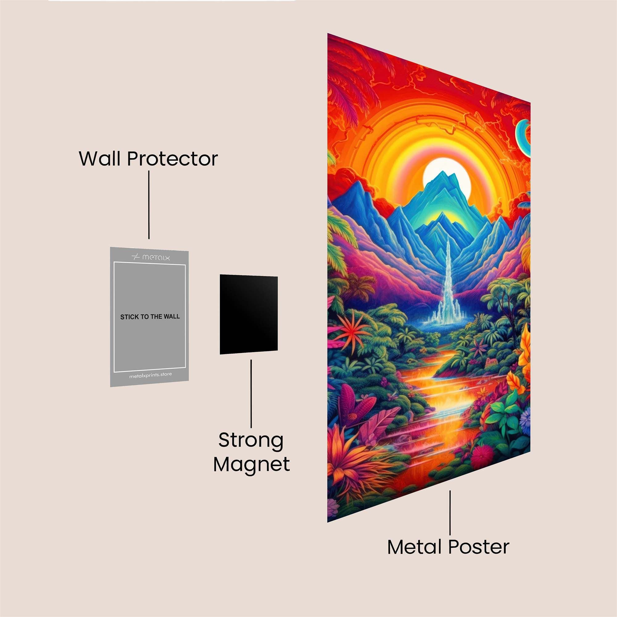 Sunrise Serenity Safe Wall Magnetic / M