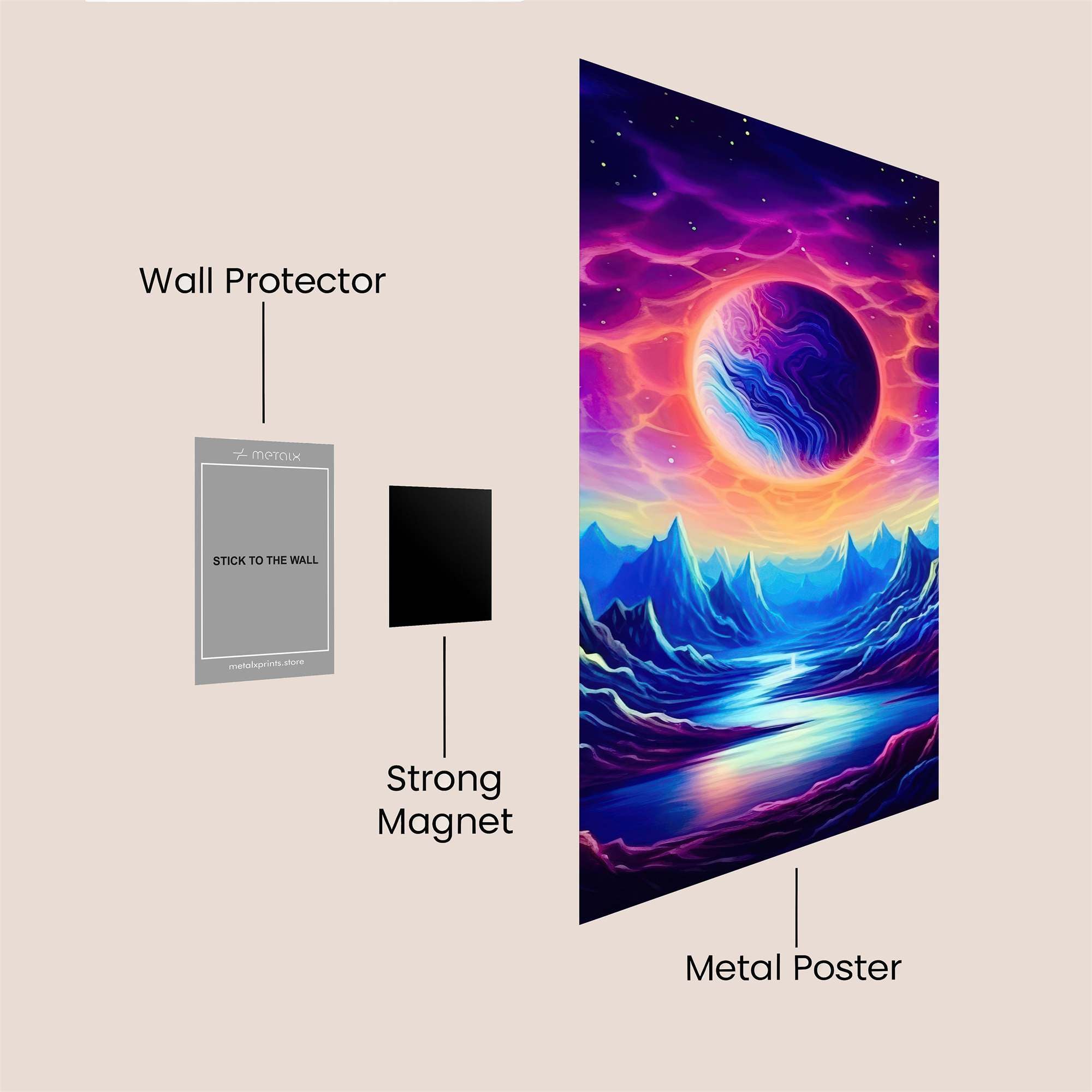 Cosmic Serenity Safe Wall Magnetic / M
